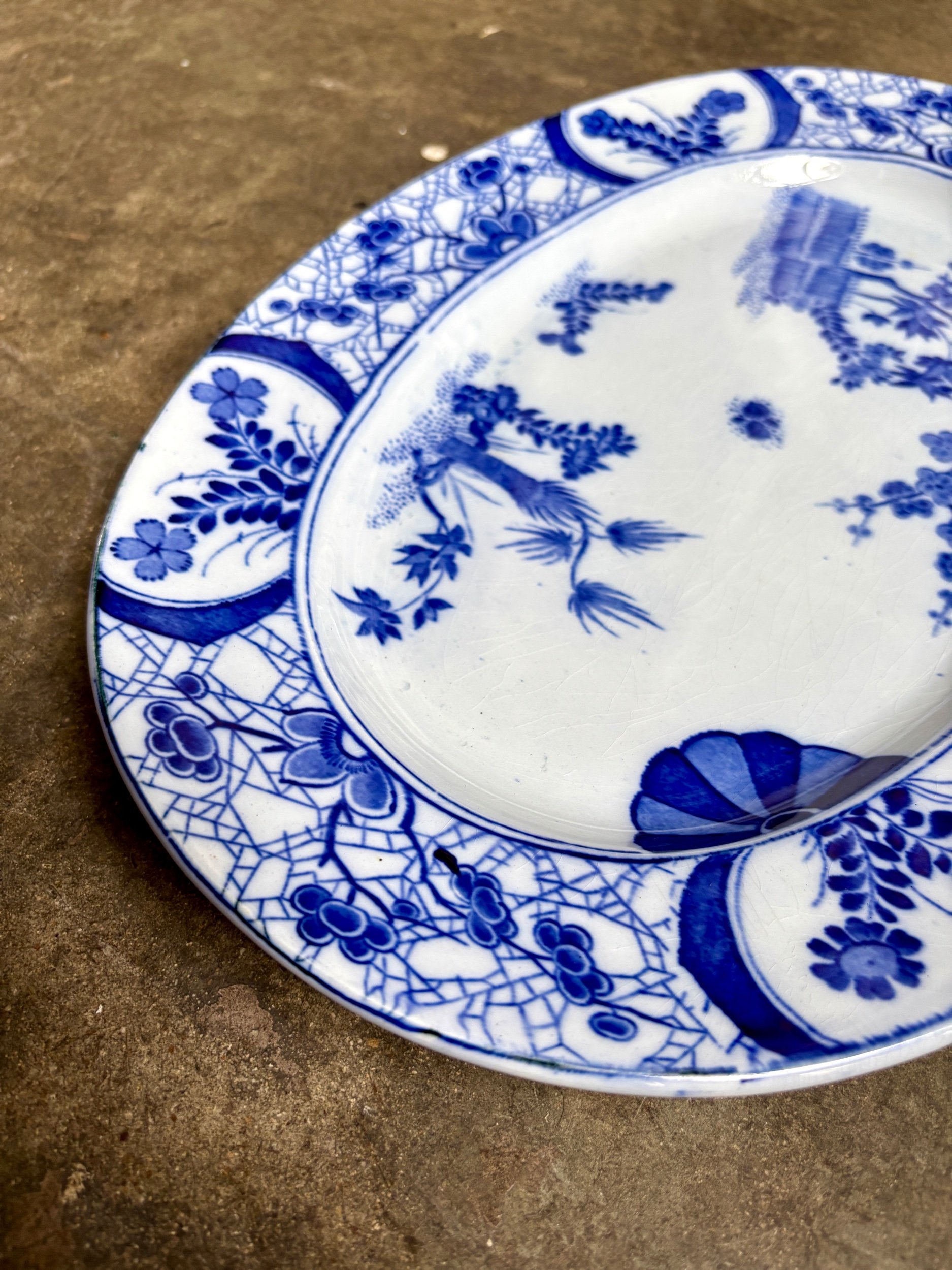 grand-plat-ovale-creil-montereau-japon-monet-bleu-vaisselle-vintage-axs-design-paris-france