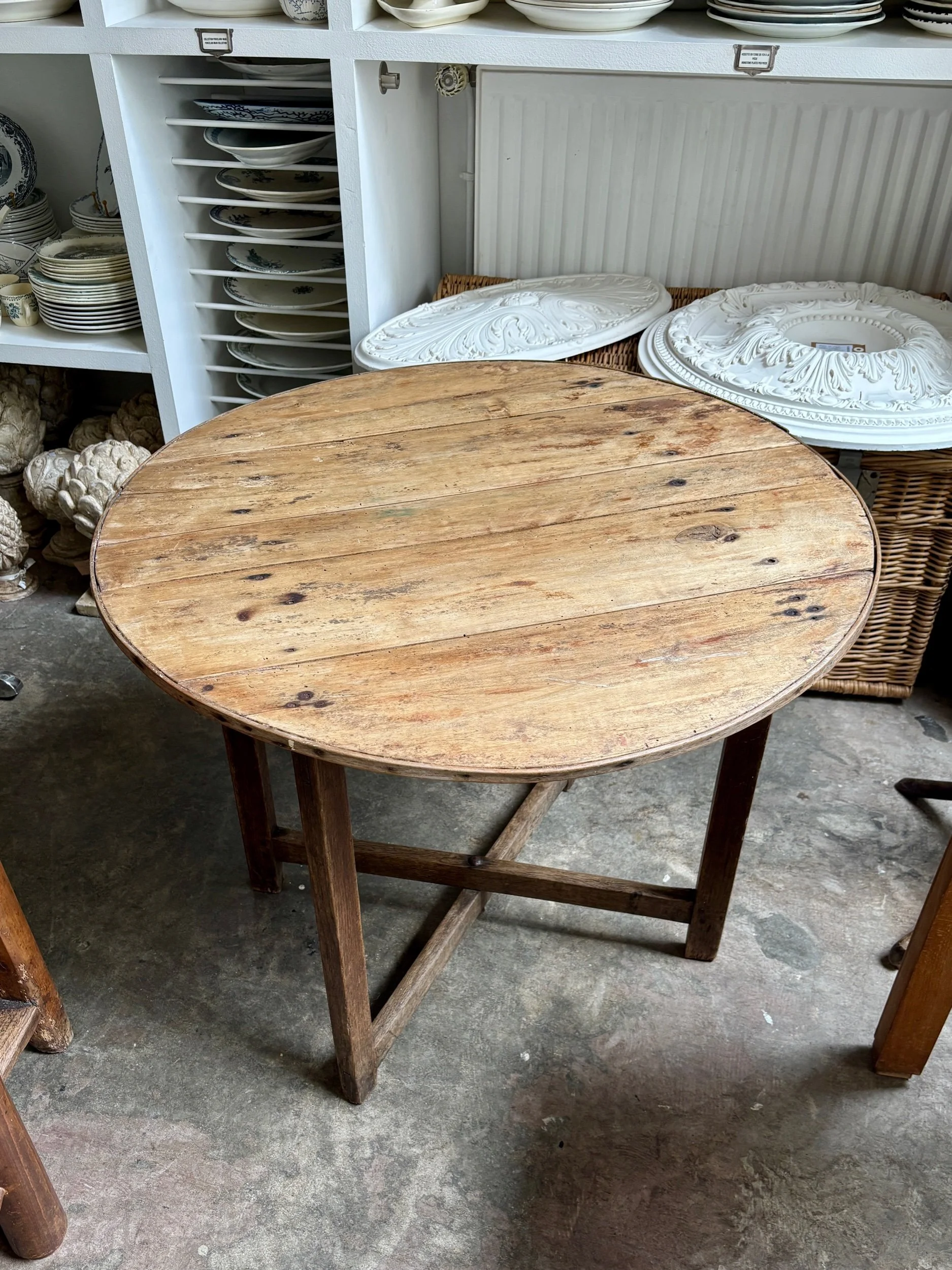 Table d'appoint pliante en bois ⌀ 81 cm