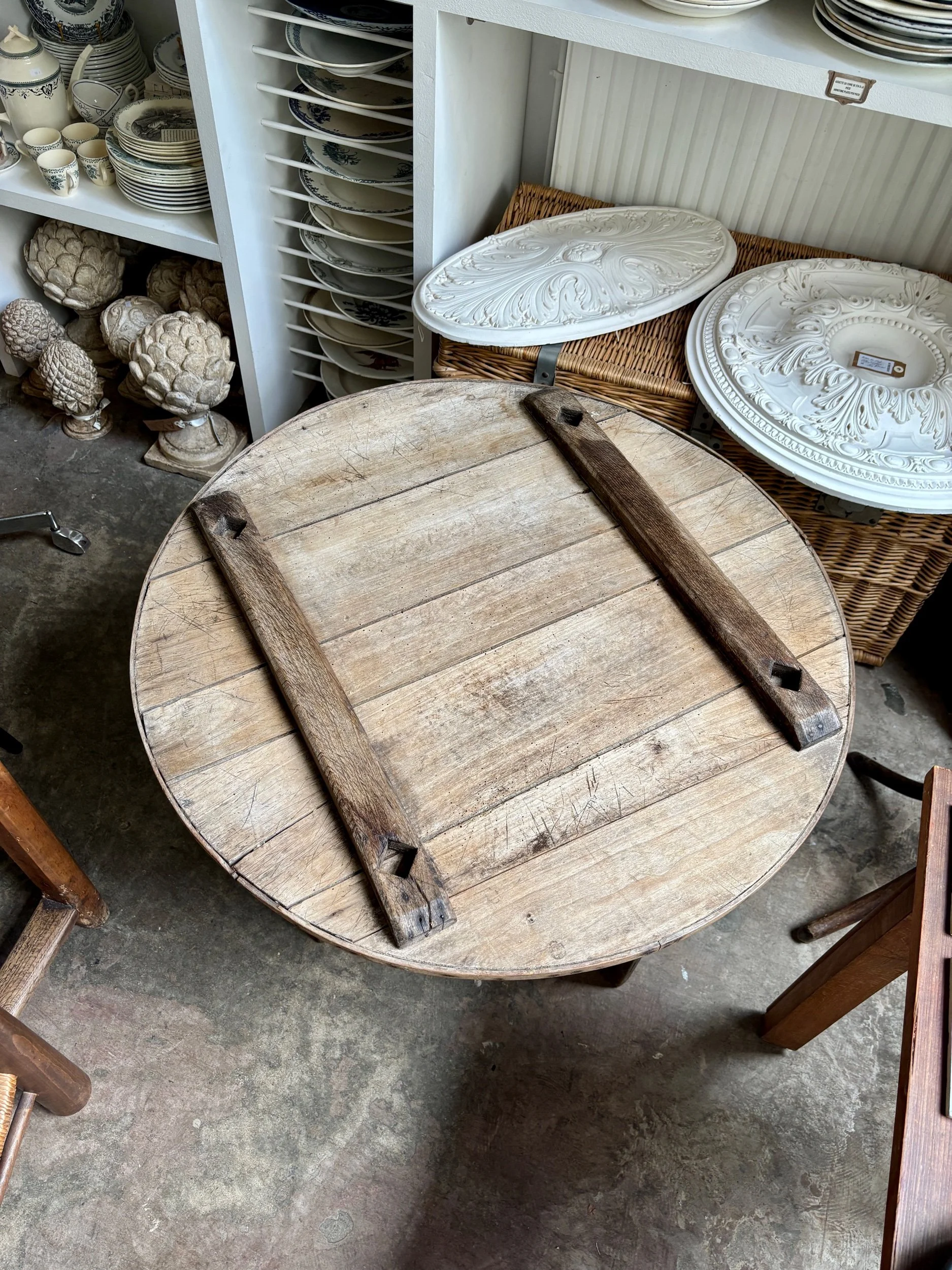 table-appoint-rond-bois-mobilier-vintage-axs-design-paris-france
