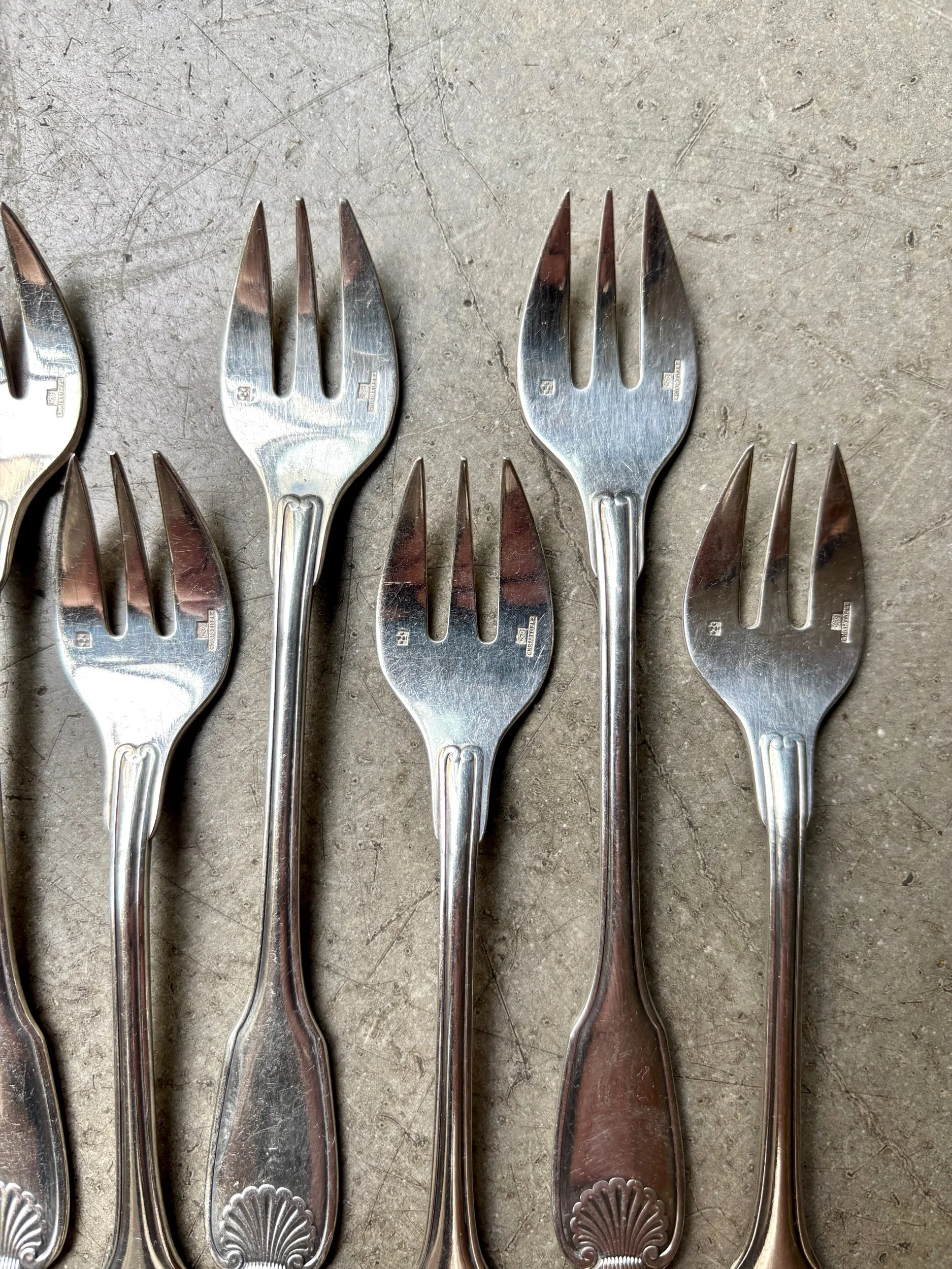fourchettes-huitres-christofle-coquille-metal-argent-couvert-vintage-axs-design-paris-france