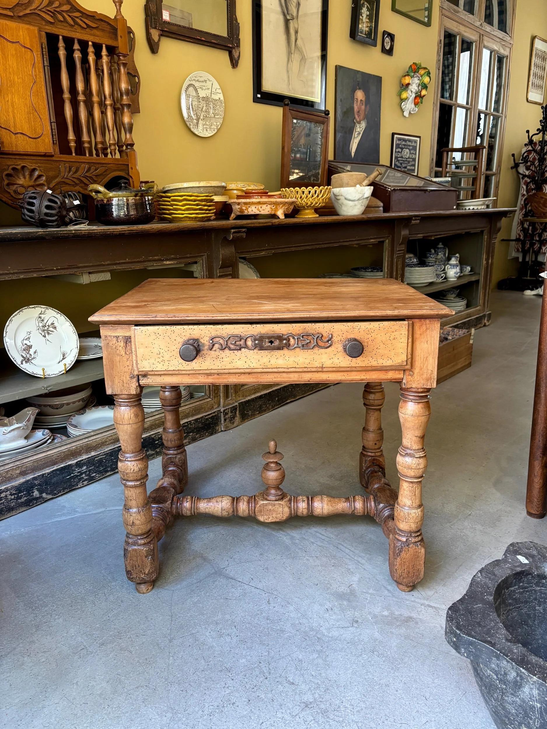 bureau-table-tiroir-bois-meuble-vintage-axs-design-paris-france