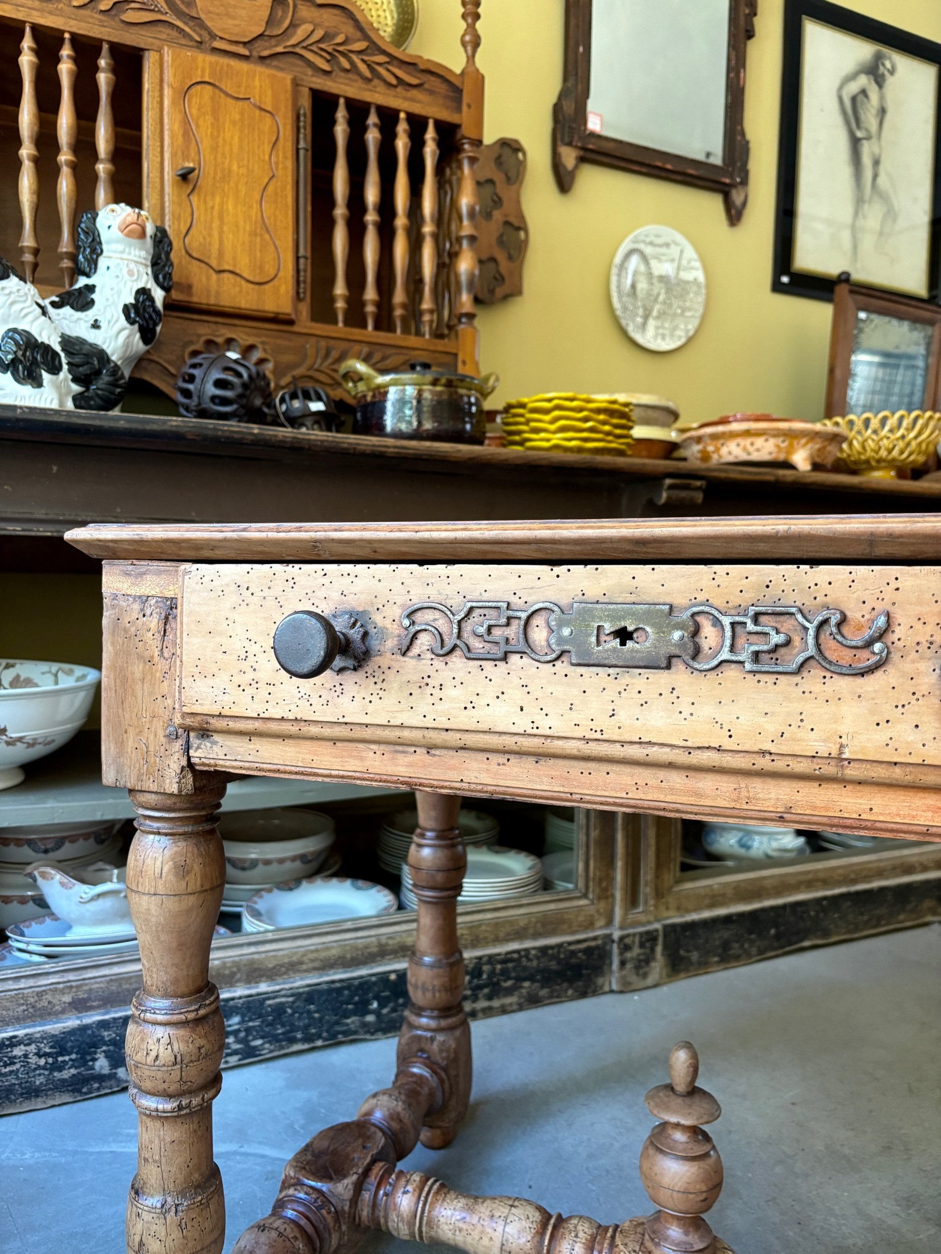 bureau-table-tiroir-bois-meuble-vintage-axs-design-paris-france