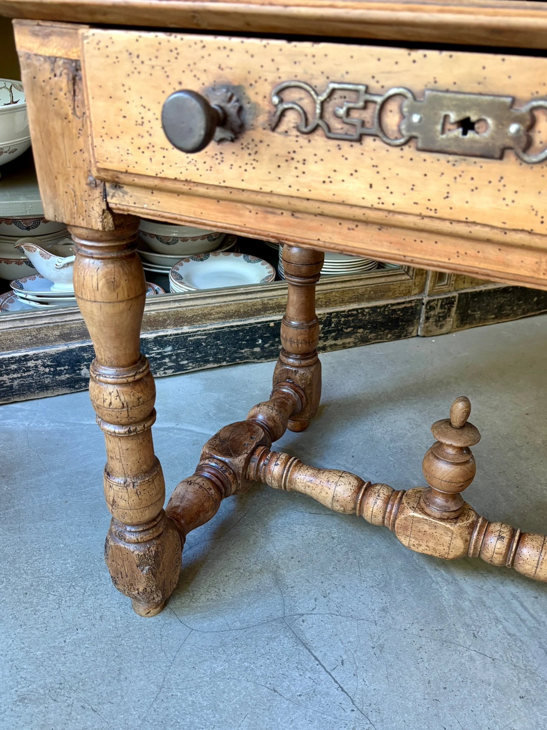 bureau-table-tiroir-bois-meuble-vintage-axs-design-paris-france