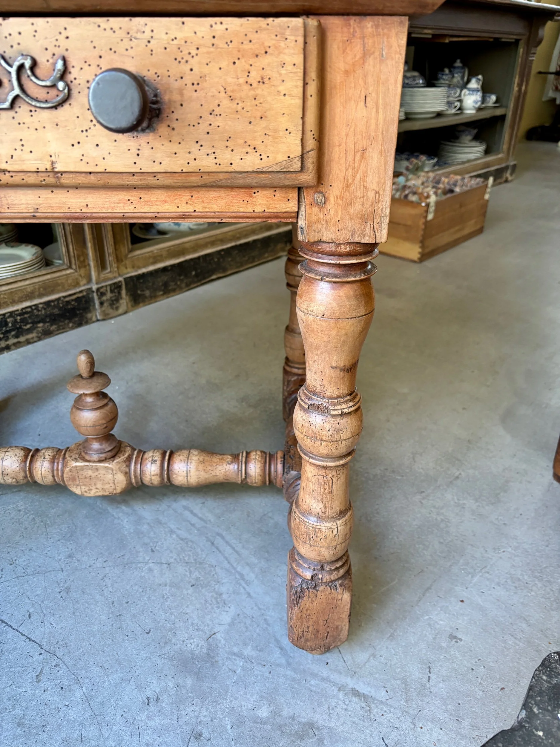 bureau-table-tiroir-bois-meuble-vintage-axs-design-paris-france