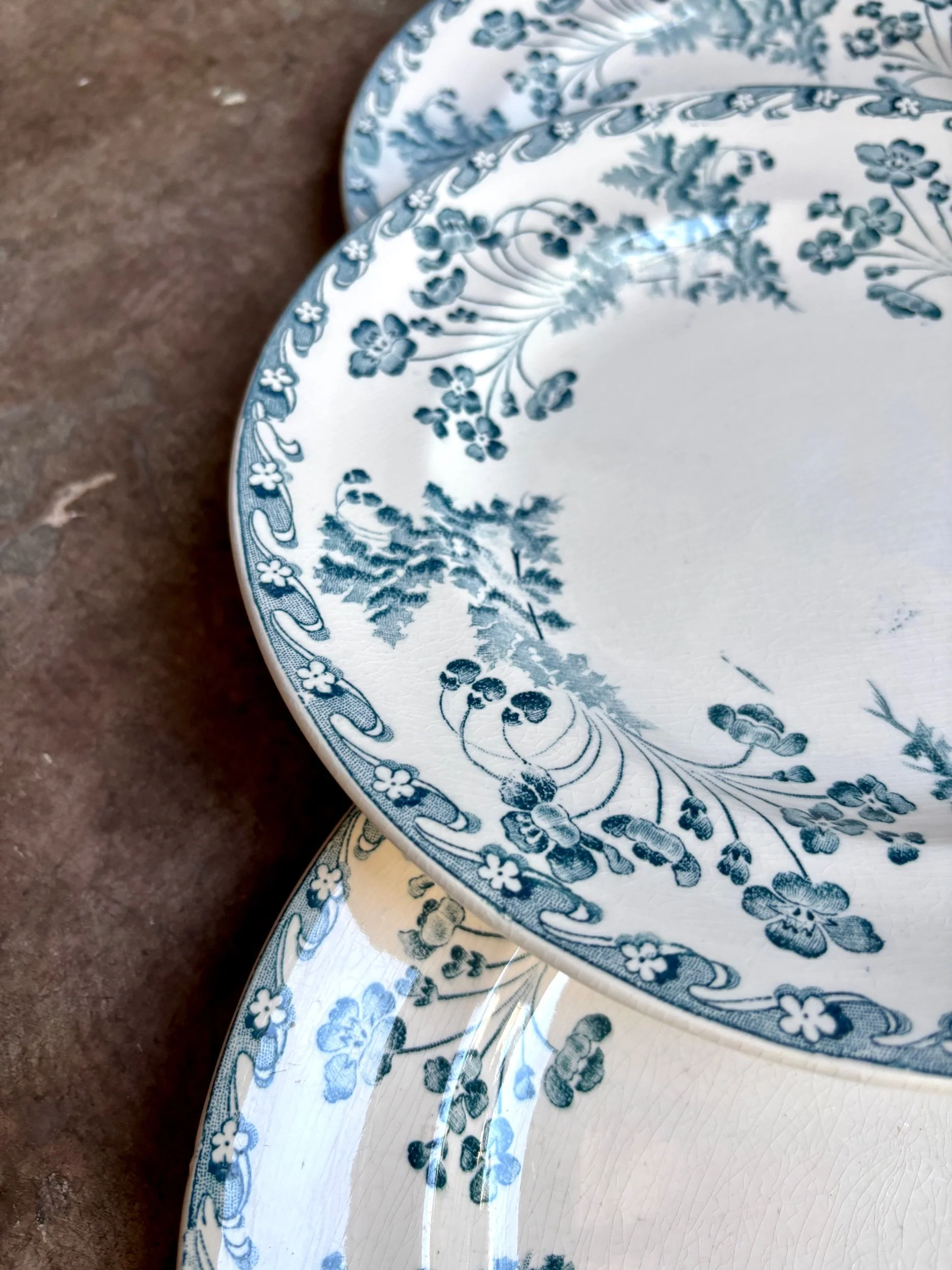 assiettes-plates-longwy-chartres-terre-fer-bleu-vaisselle-vintage-axs-design-paris-france