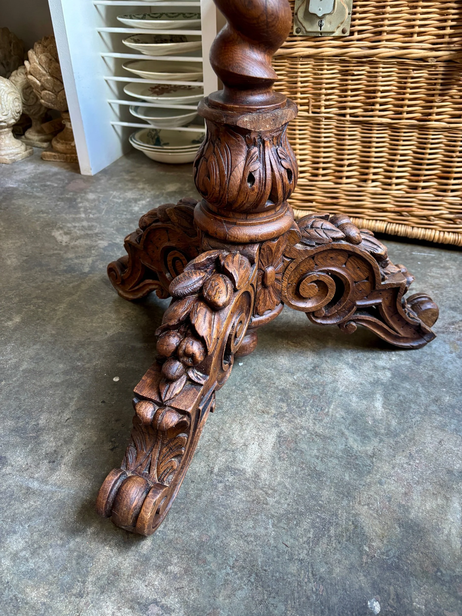 table-appoint-gueridon-bois-fonce-meuble-vintage-axs-design-paris-france