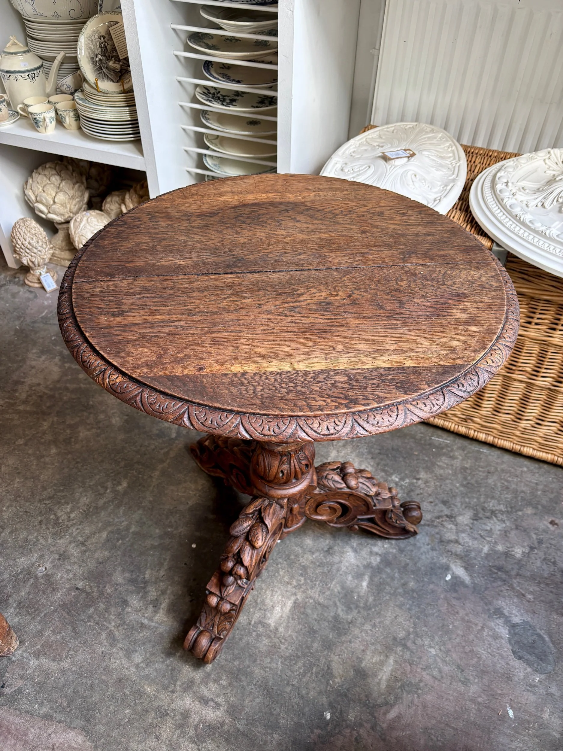 table-appoint-gueridon-bois-fonce-meuble-vintage-axs-design-paris-france