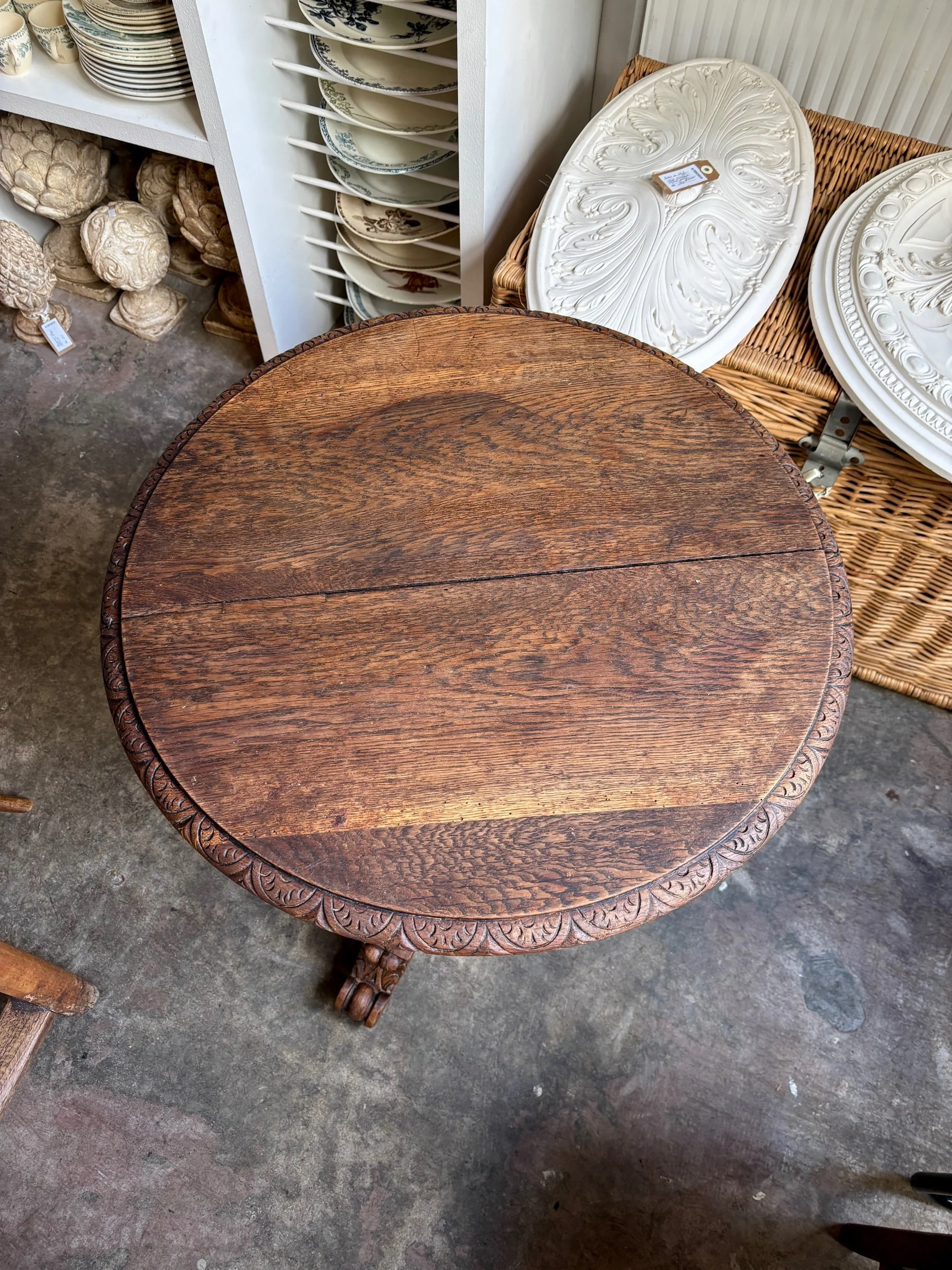 table-appoint-gueridon-bois-fonce-meuble-vintage-axs-design-paris-france