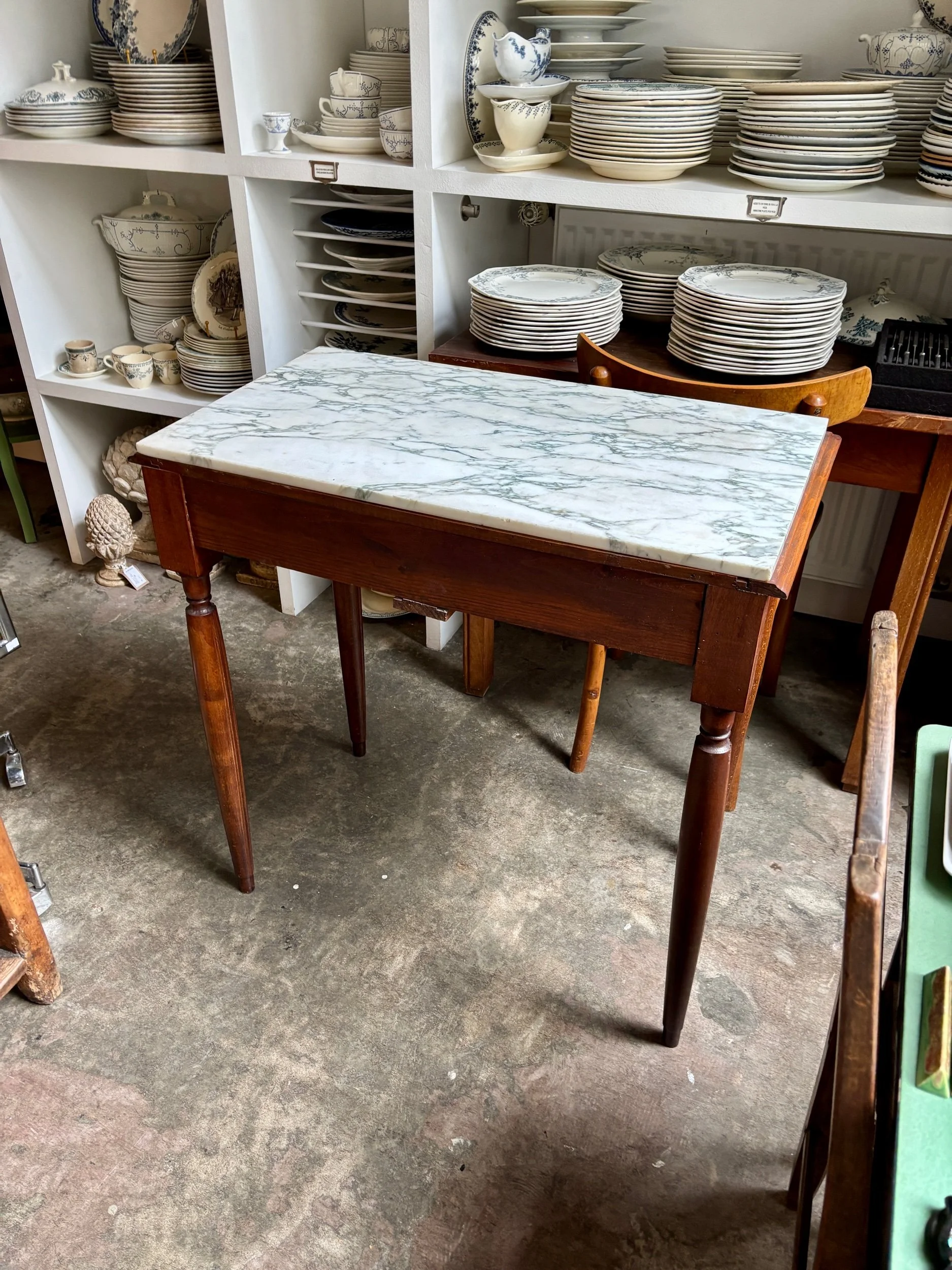 bureau-console-table-appoint-coiffeuse-art-deco-bois-fonce-marbre-gris-mobilier-vintage-axs-design-paris-france