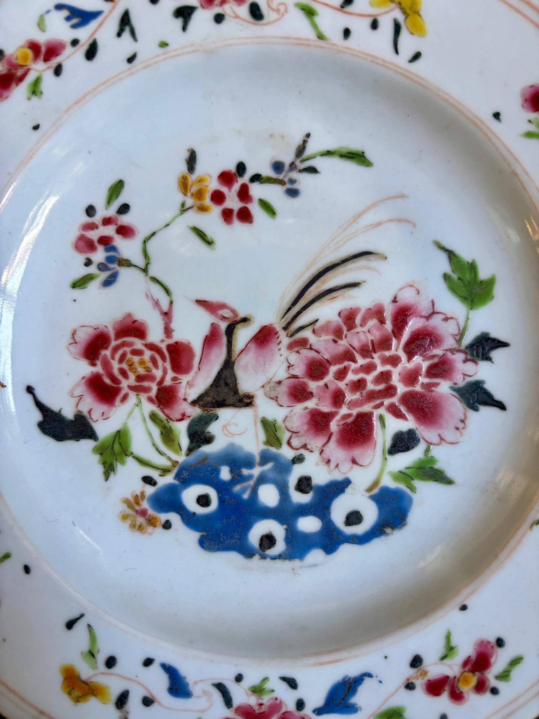 assiette-creuse-compagnie-indes-fleurs-porcelaibe-vaisselle-vintage-axs-design-paris-france