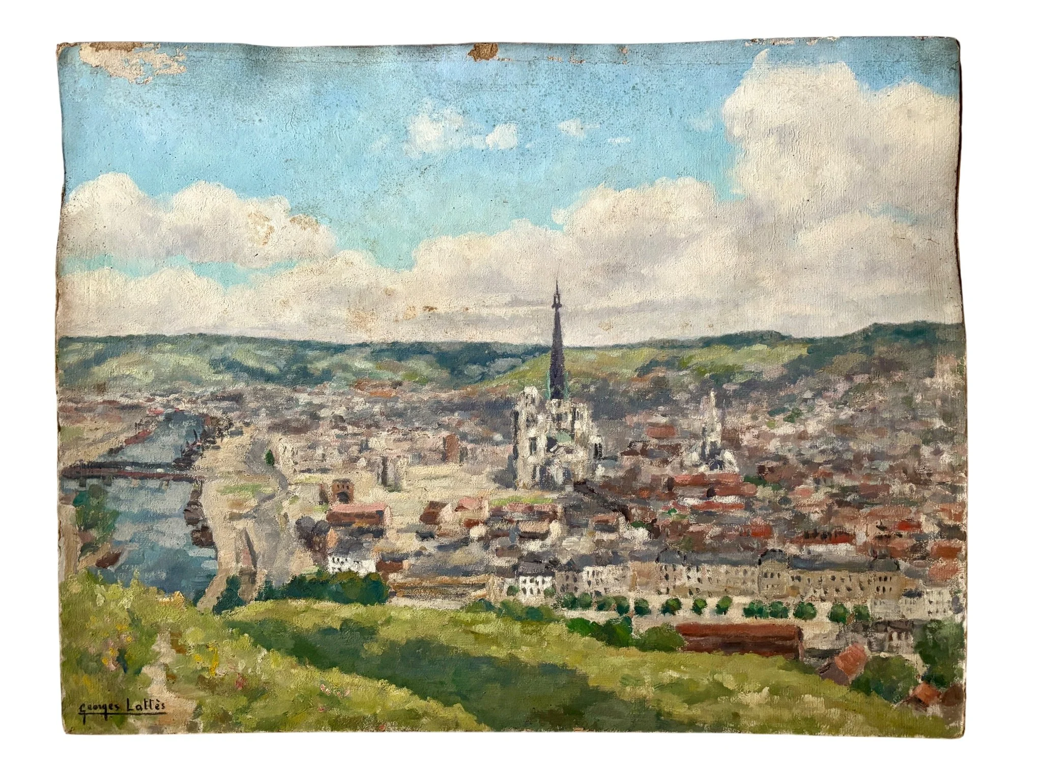 peinture-huile-carton-119-georges-lattes-art-moderne-axs-design-paris-france