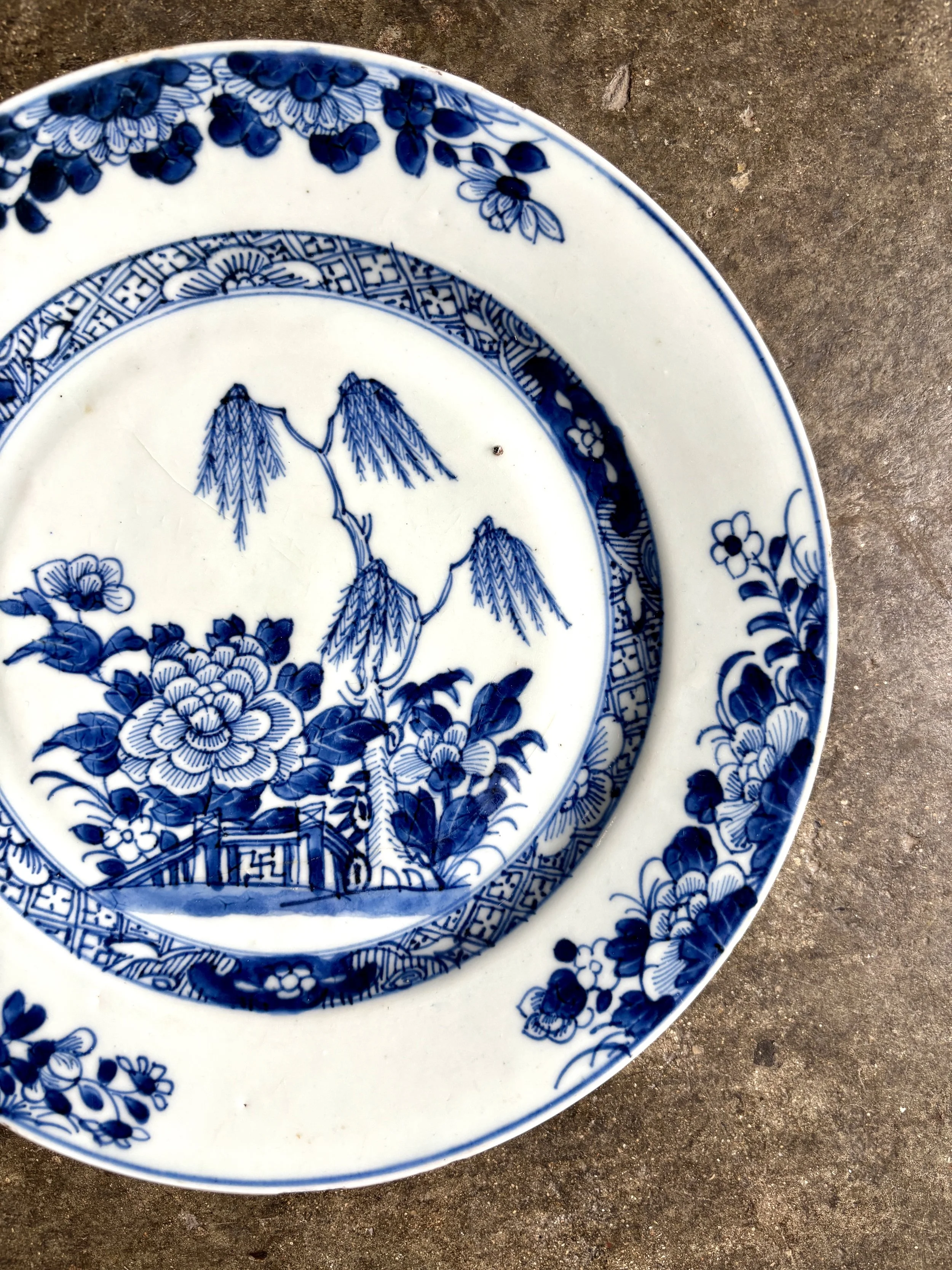 assiette-plate-2-compagnie-des-indes-porcelaine-bleu-vaisselle-vintage-antique-axs-design-paris-france