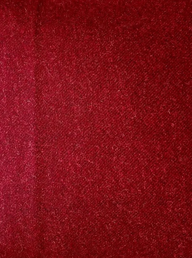 Housse de coussin en laine rouge ☐ 40 cm