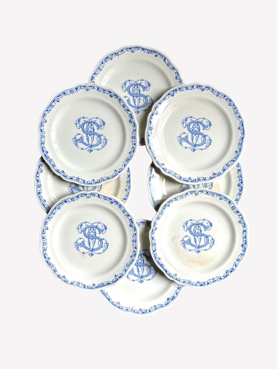 assiette-plate-gien-terre-de-fer-vintage-