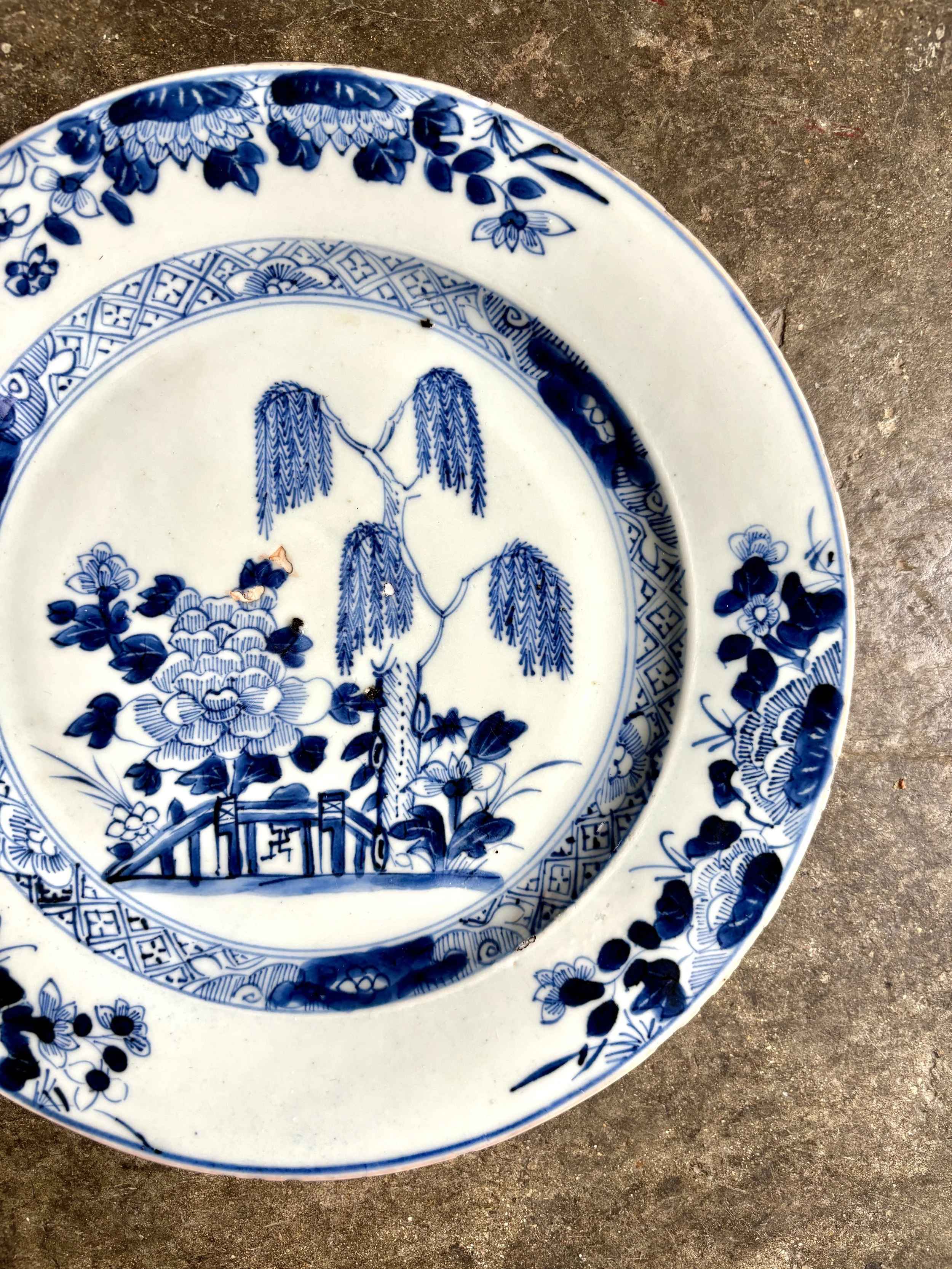 assiette-plate-1-compagnie-des-indes-porcelaine-bleu-vaisselle-vintage-antique-axs-design-paris-france