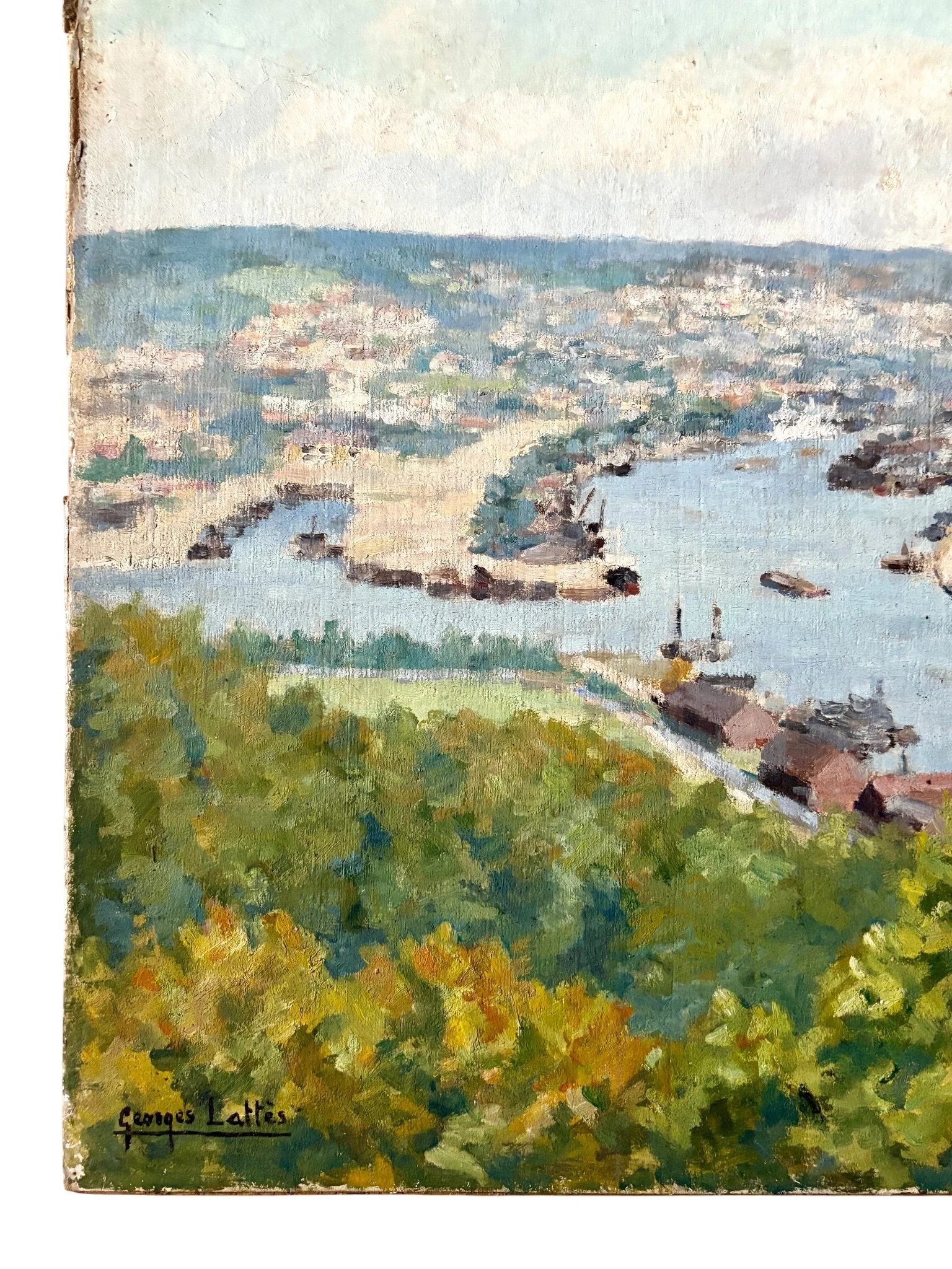 peinture-huile-papier-120-georges-lattes-art-moderne-axs-design-paris-france