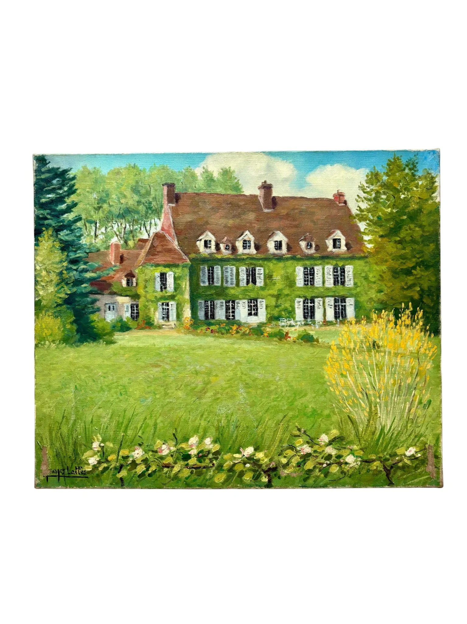 peinture-huile-toile-40-georges-lattes-art-moderne-axs-design-paris-france