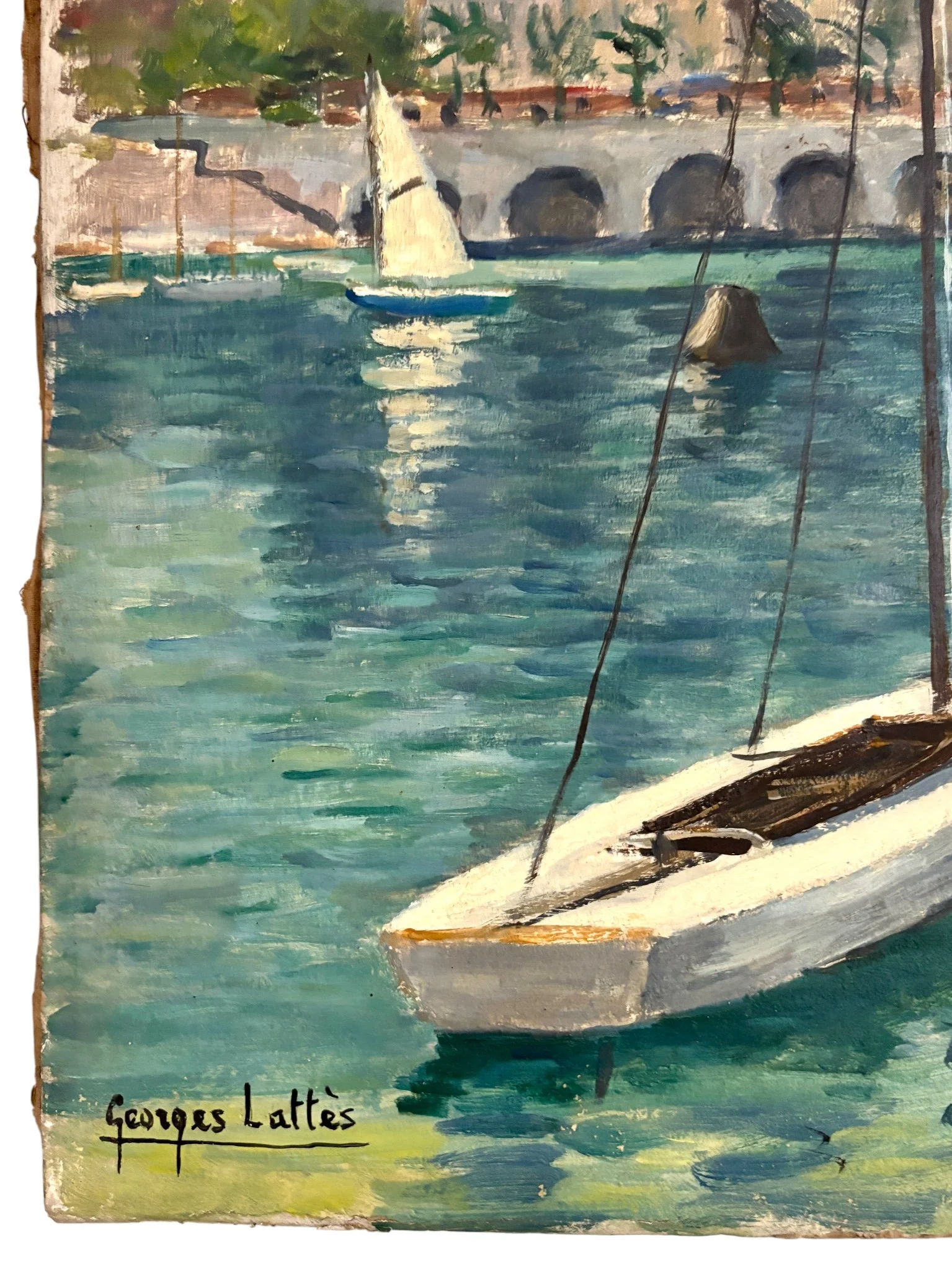 peinture-huile-carton-20-georges-lattes-art-moderne-axs-design-paris-france