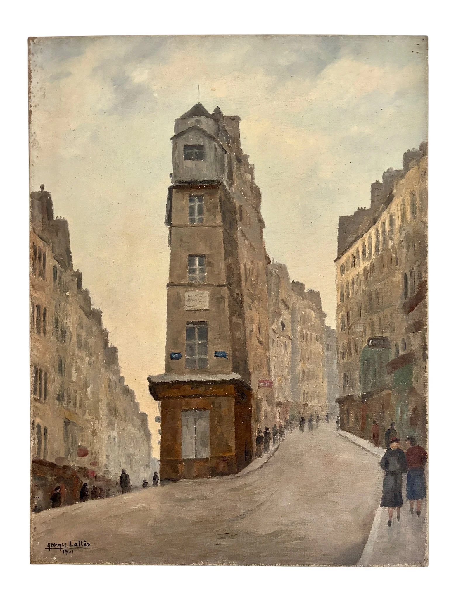 peinture-huile-toile-74-georges-lattes-art-moderne-axs-design-paris-france