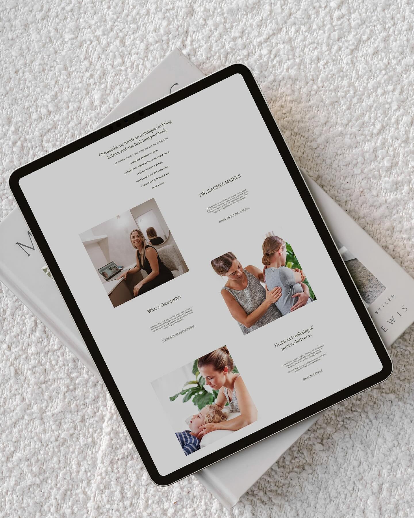 I absolutely love a website refresh! And that&rsquo;s exactly what Rachel from Soma Osteo received following on from her new branding. The website design in now more aligned and cohesive with Soma Osteo&rsquo;s brand new look and is designed with the