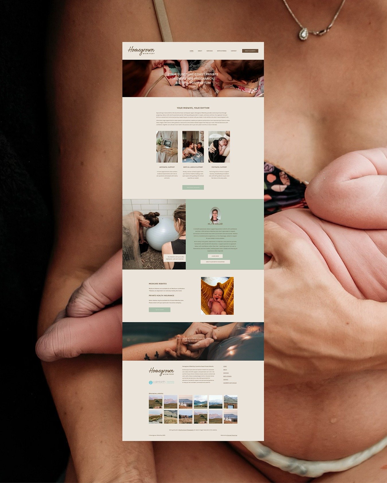 There&rsquo;s something so special about creating a digital home for a business that supports women through one of the most transformative seasons of their lives. 

Homegrown Midwifery&rsquo;s new website is live &mdash; a space designed to feel calm