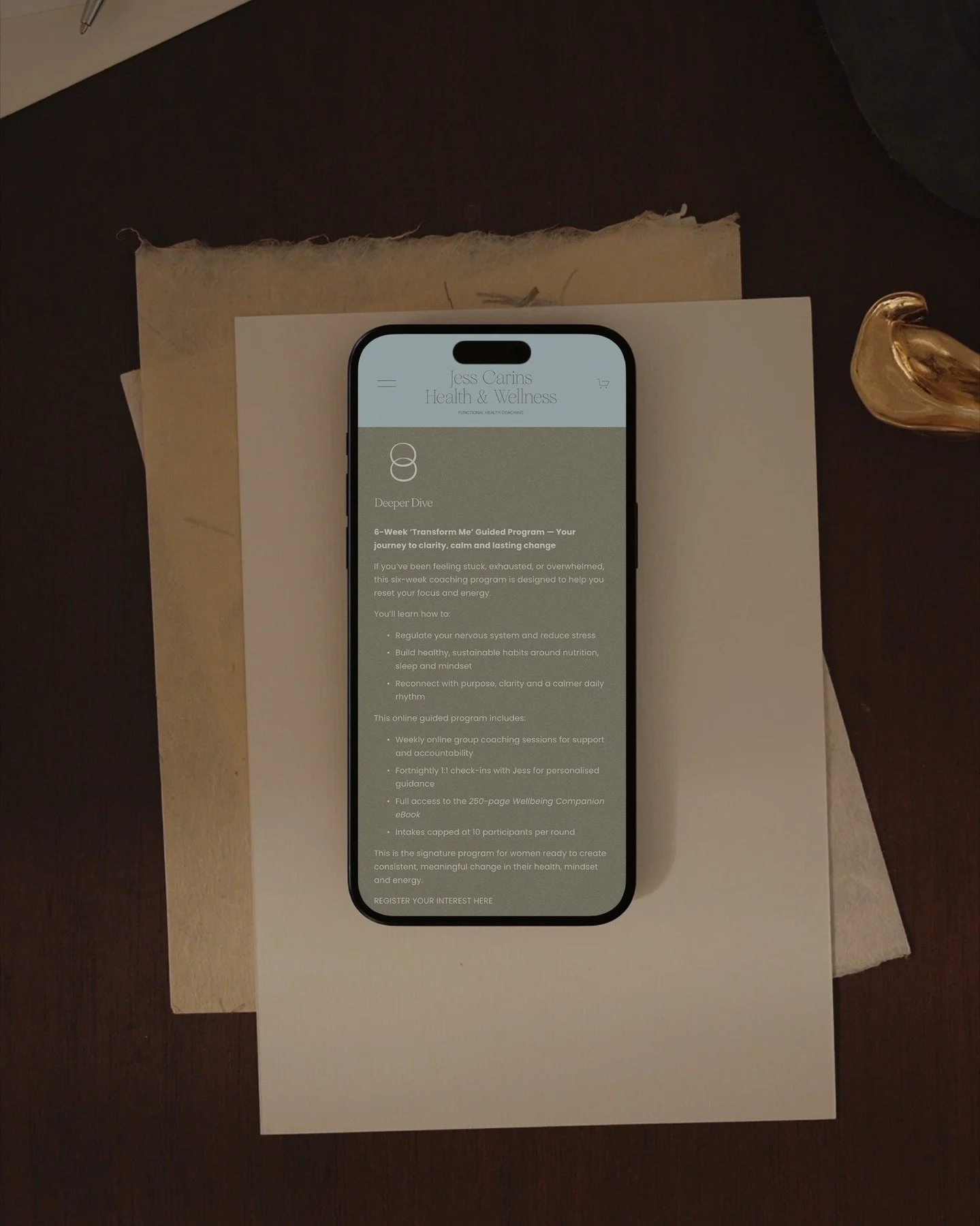 &ldquo;You have nailed the messaging.&rdquo; 💘

Jess from Jess Carins Health &amp; Wellness came to me after being referred by one of my lovely clients. Jess had just finished designing her new website and getting ready to launch, but she felt somet