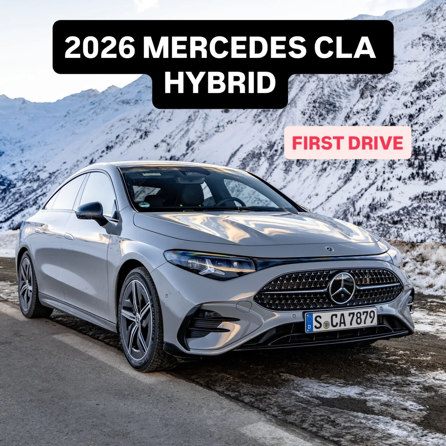 For those that saw me randomly in the mountains in Europe, this is why&hellip;
I was driving the new 2026 Mercedes CLA Hybrid&hellip;(not the Electric version!)

Yes this is self regenerative hybrid not a plug-in hybrid. It has a 1.3kWh battery and a