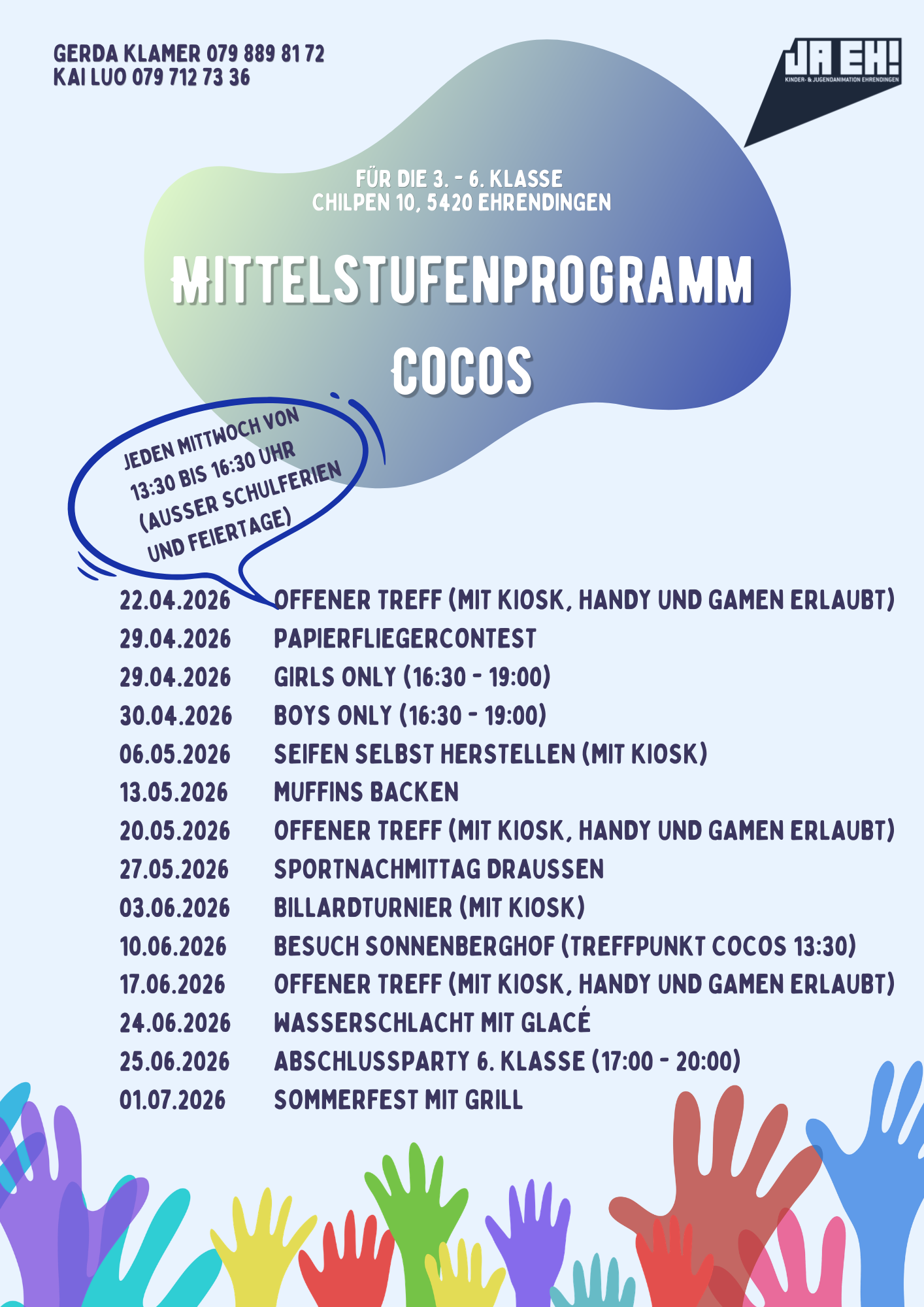 Mittelstufenprogramm April - Juli 2026