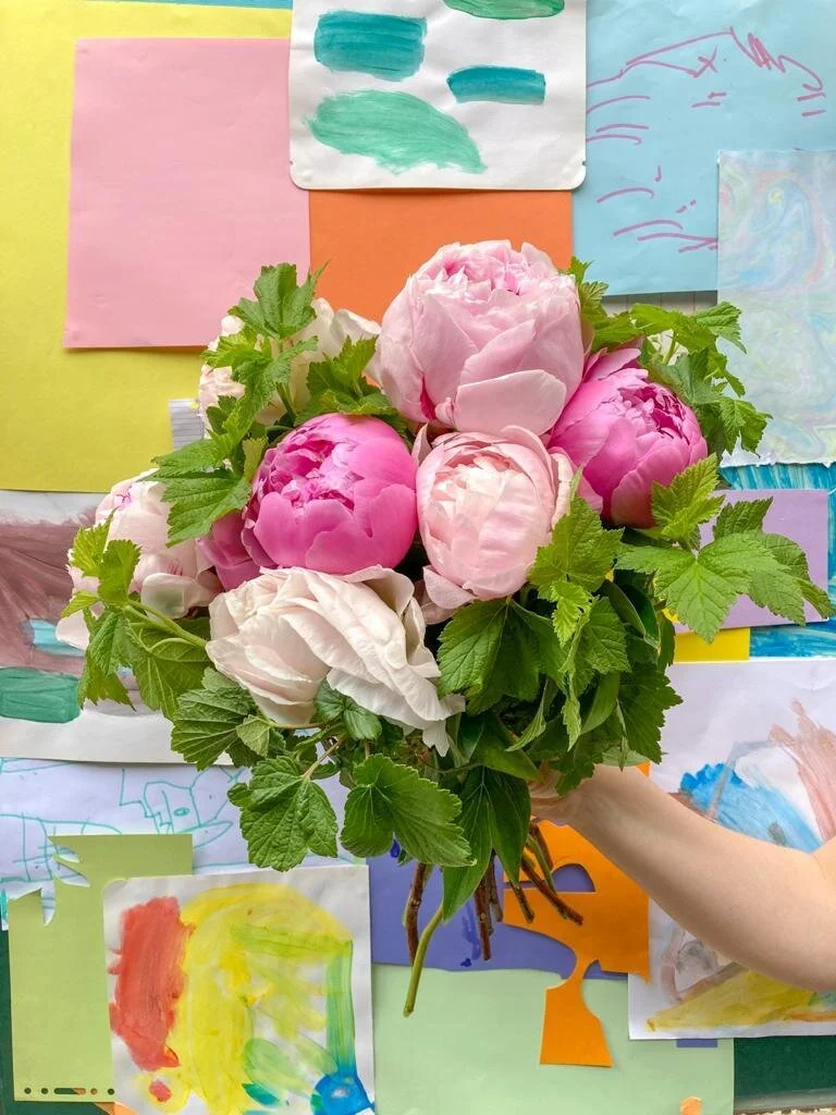 Bouquet de pivoines