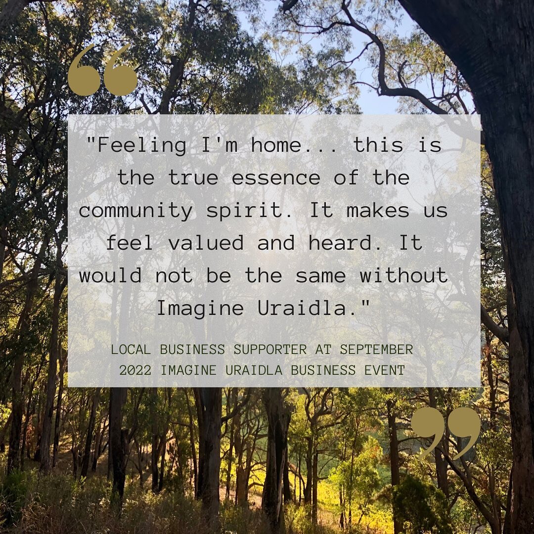 Dear Local Community

We want to thank you for being part of this amazing community we call home. 

Whether you have donated or about to donate, we want you to know how incredibly appreciative we are that you have supported Imagine Uraidla.

Once a y