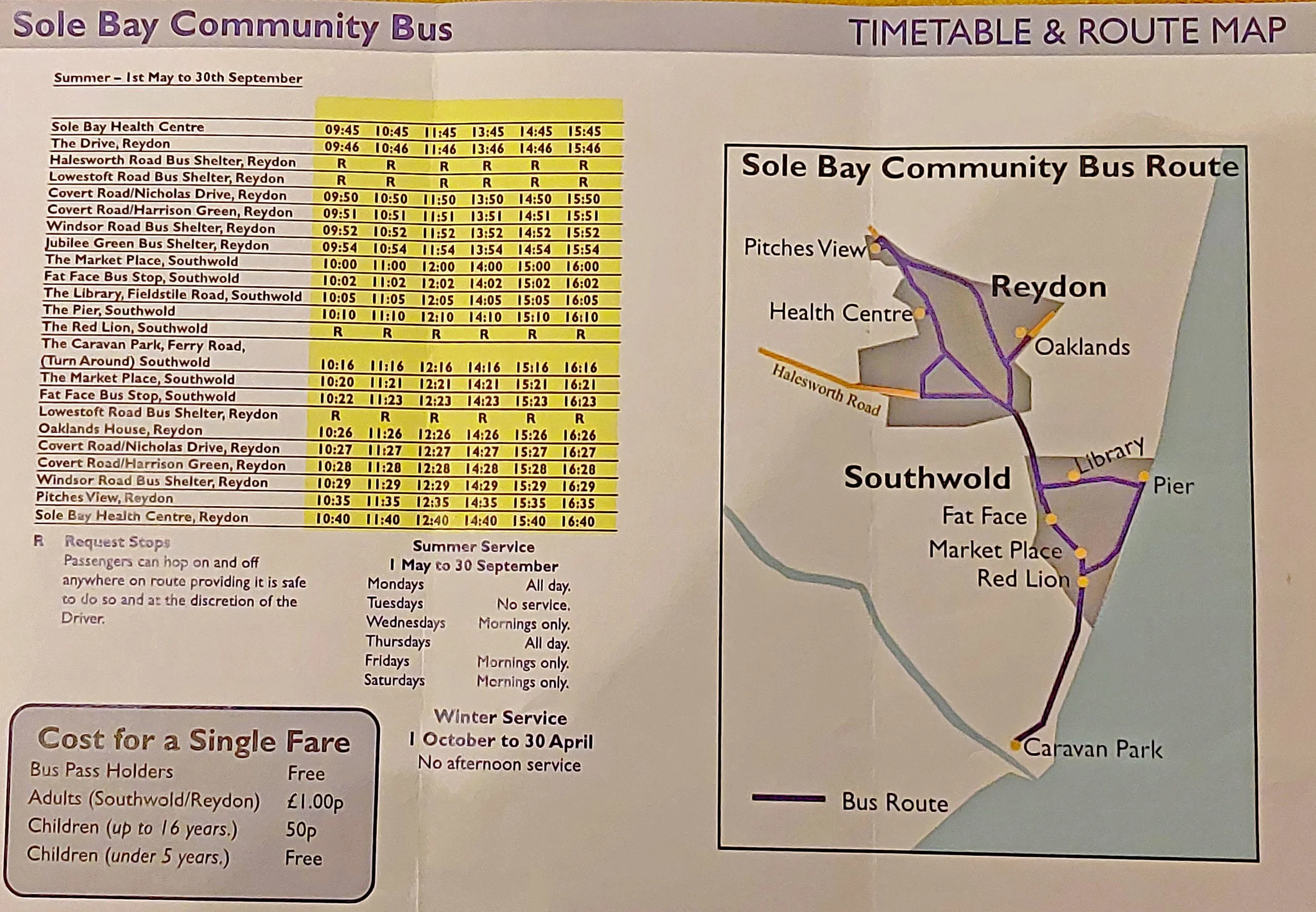 Sole Bay Community Bus — Sole Bay Care Fund