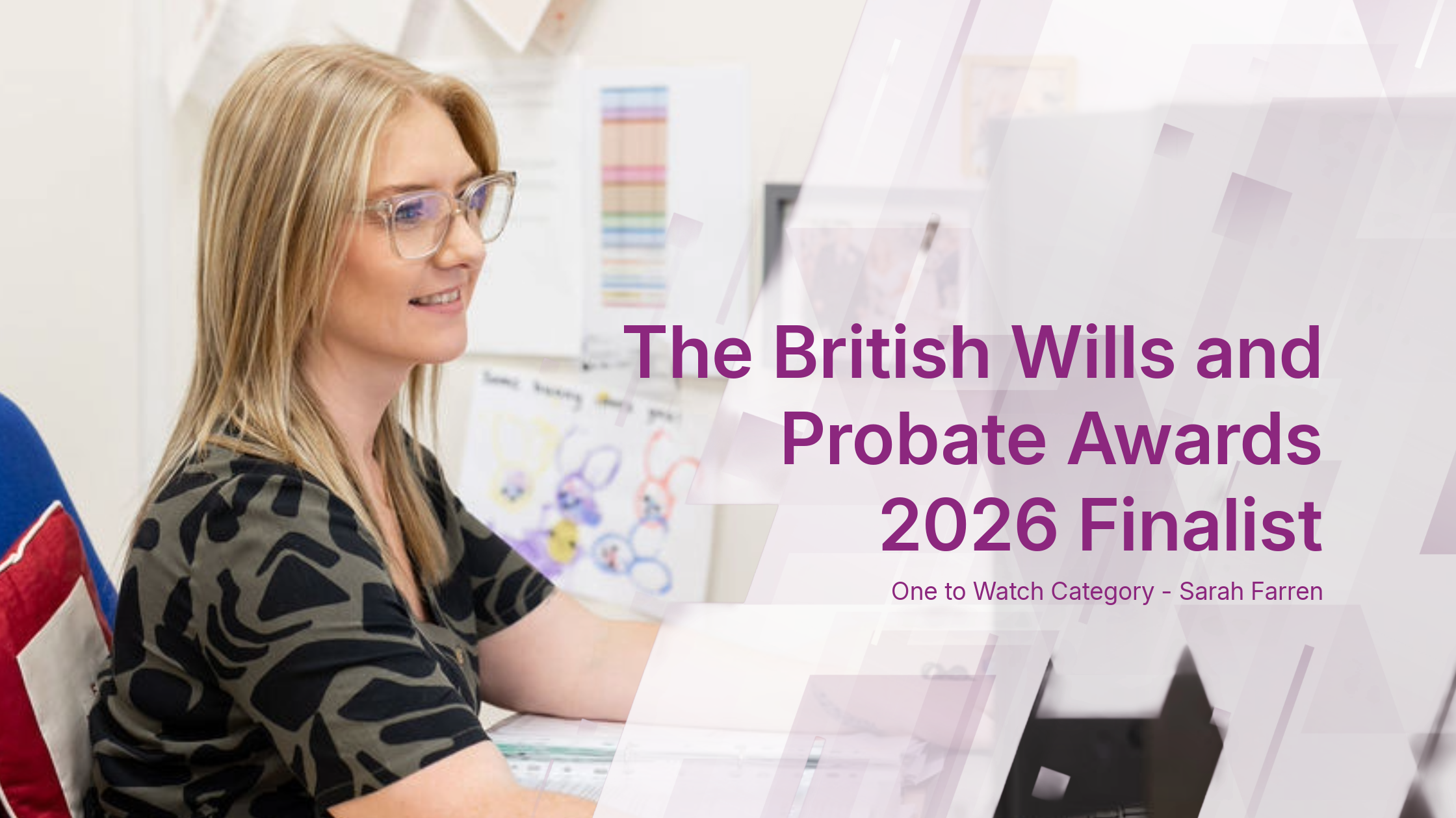British Wills and Probate Awards 2026 Finalist - Sarah Farren