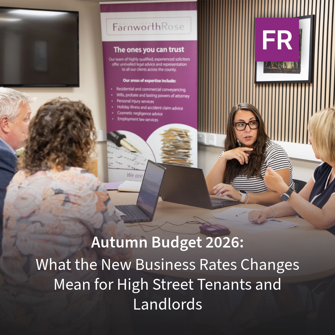 Autumn Budget 2026: What the New Business Rates Changes Mean for High Street Tenants and Landlords
