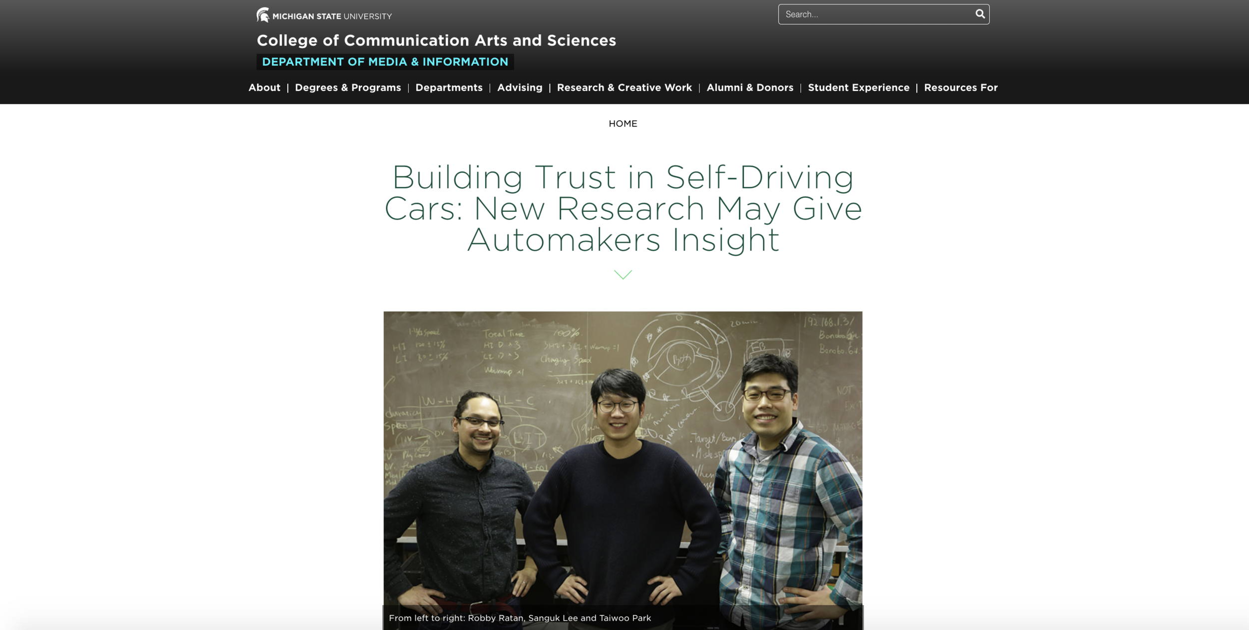 Building Trust in Self-Driving Cars: New Research May Give Automakers Insight