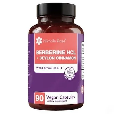 INTRODUCING BERBERINE HCL + CEYLON CINNAMON SUPPLEMENTS from Intimate Rose! 

When blood sugar feels out of balance, weight loss can feel impossible. This doctor-formulated blend of Berberine HCL Ceylon Cinnamon, and Chromium supports insulin sensiti