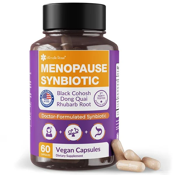 INTRODUCING MENOPAUSE SYNBIOTIC from Intimate Rose! 

Menopause Probiotic is a gentle, doctor-trusted synbiotic blend - designed to nurture your body and mind through perimenopause and menopause. With probiotics, prebiotics, &amp; carefully selected 