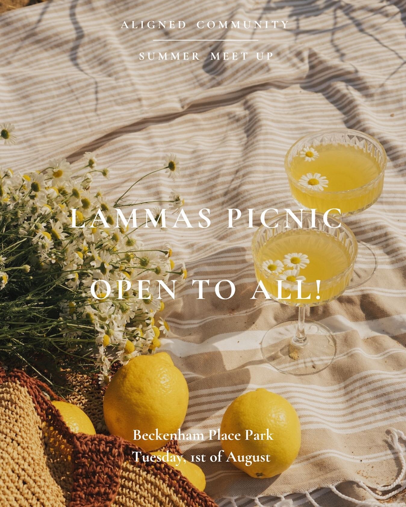 We&rsquo;re having a picnic and you&rsquo;re invited - come and break bread with our community to celebrate Lammas! 

Tuesday 1st of August
Beckenham Place Park, London

Link in bio to join the invite list and I&rsquo;ll be in touch with the details.