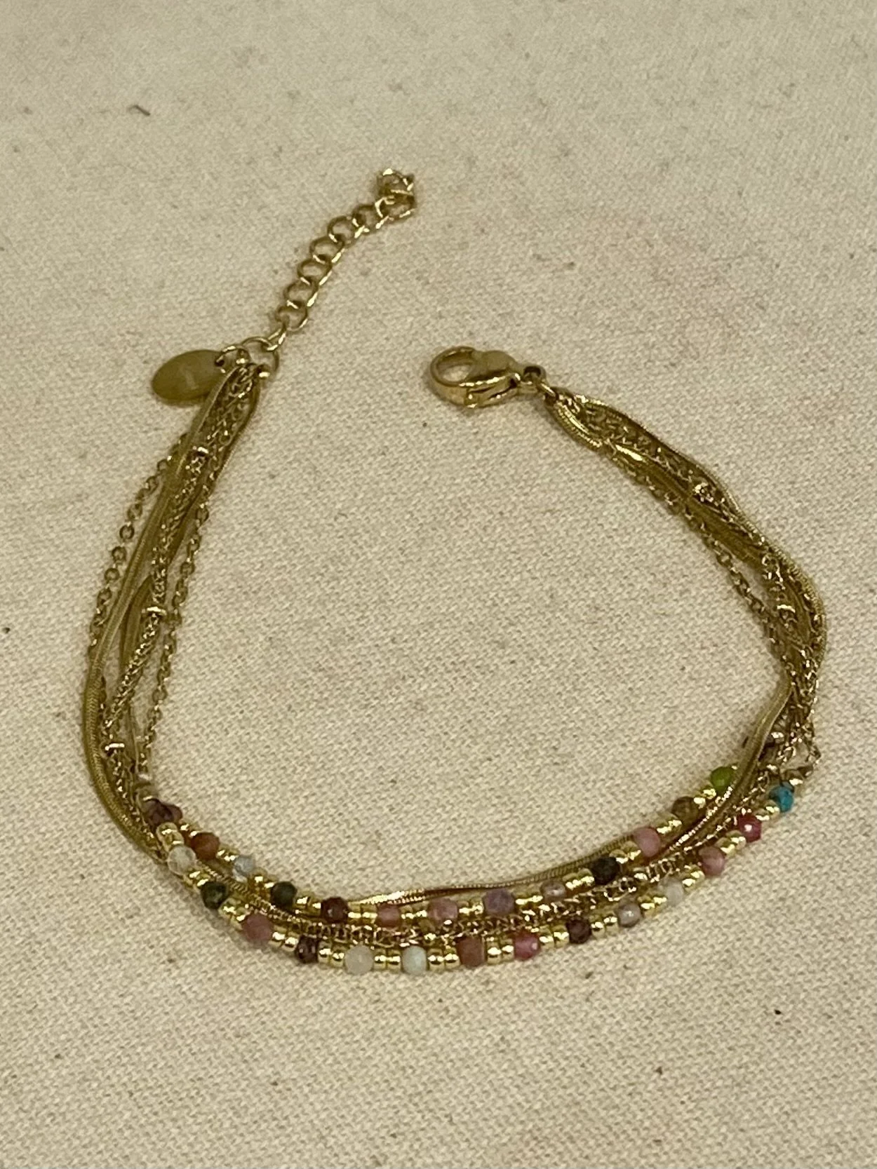 Bracelet 5 rangs en acier