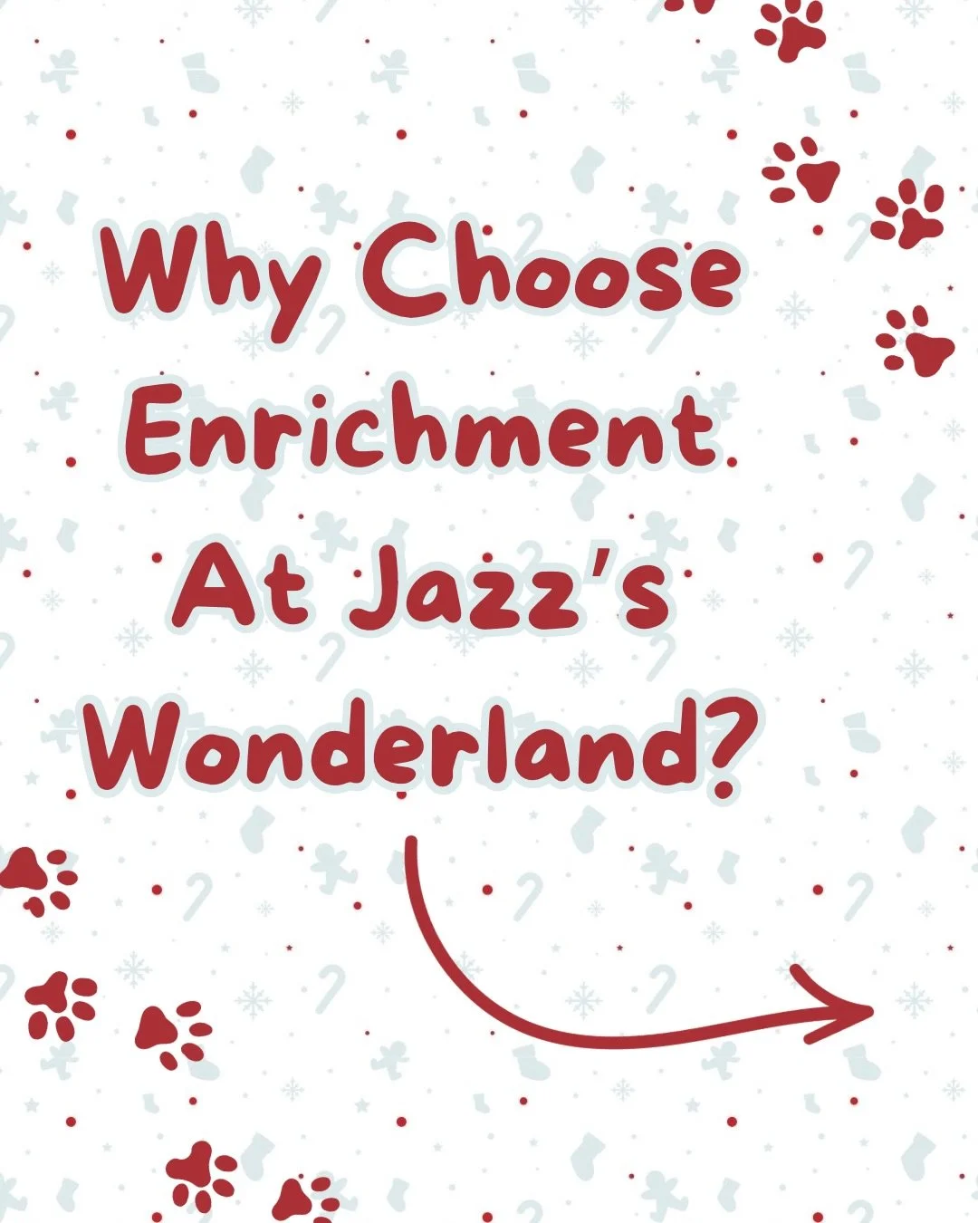 Jazz&rsquo;s Wonderland offers incredible enrichment activities for your pup! Swipe through the above pictures to learn about why enrichment is important for your dog&rsquo;s cognitive development 🐕🎅🏻

#jazzswonderland #enrichment #doggydaycare #e