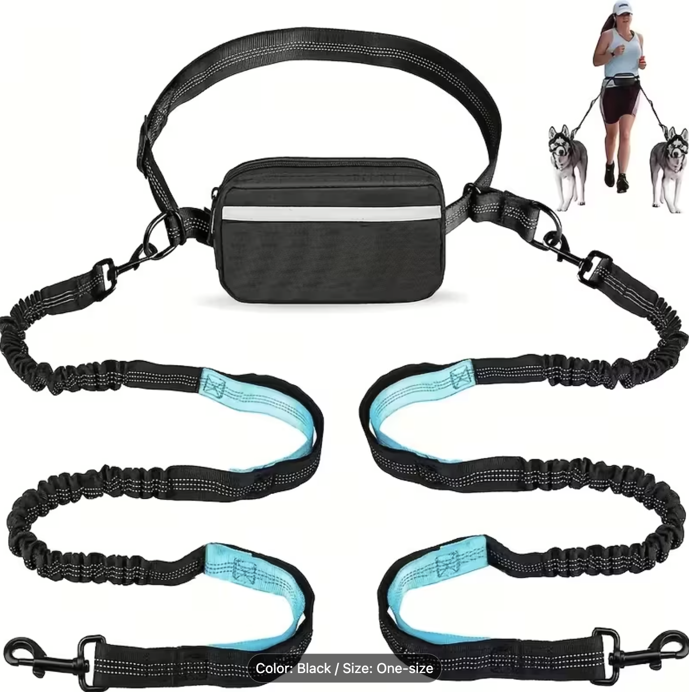 Hands-Free Double Dog Leash System