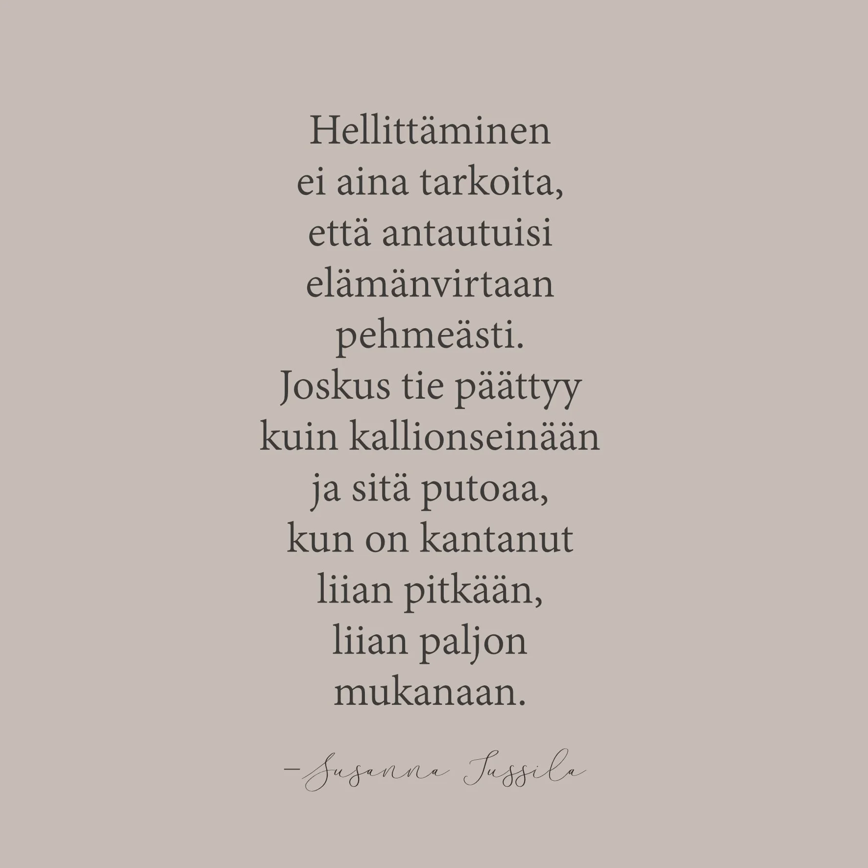 Hetki ennen putoamista