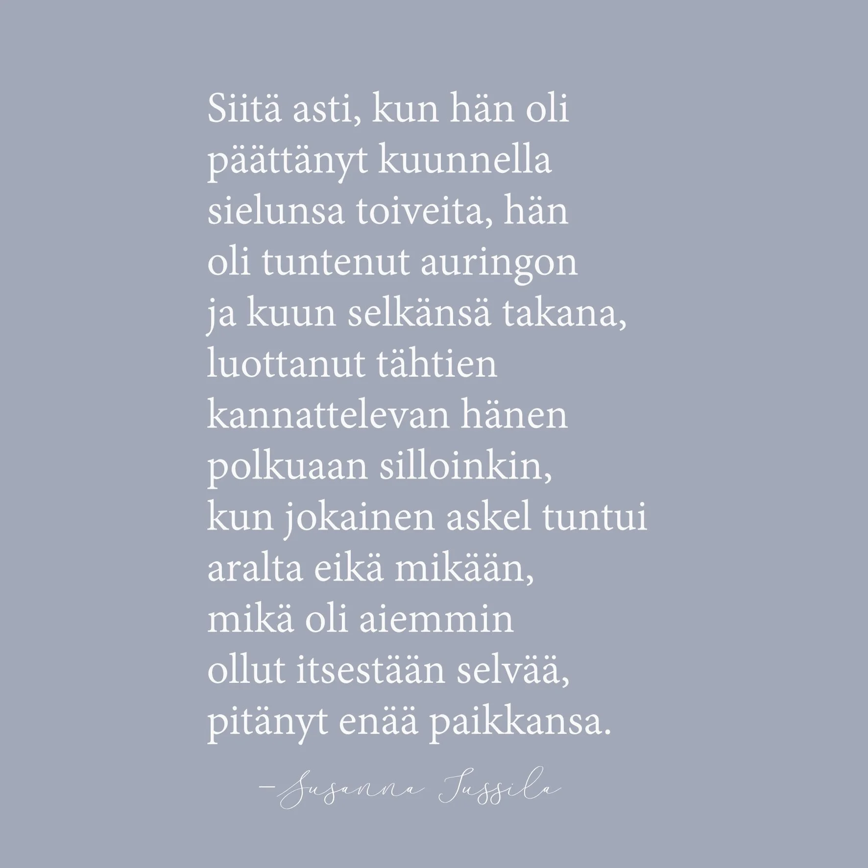 Tähtien kannattelema 