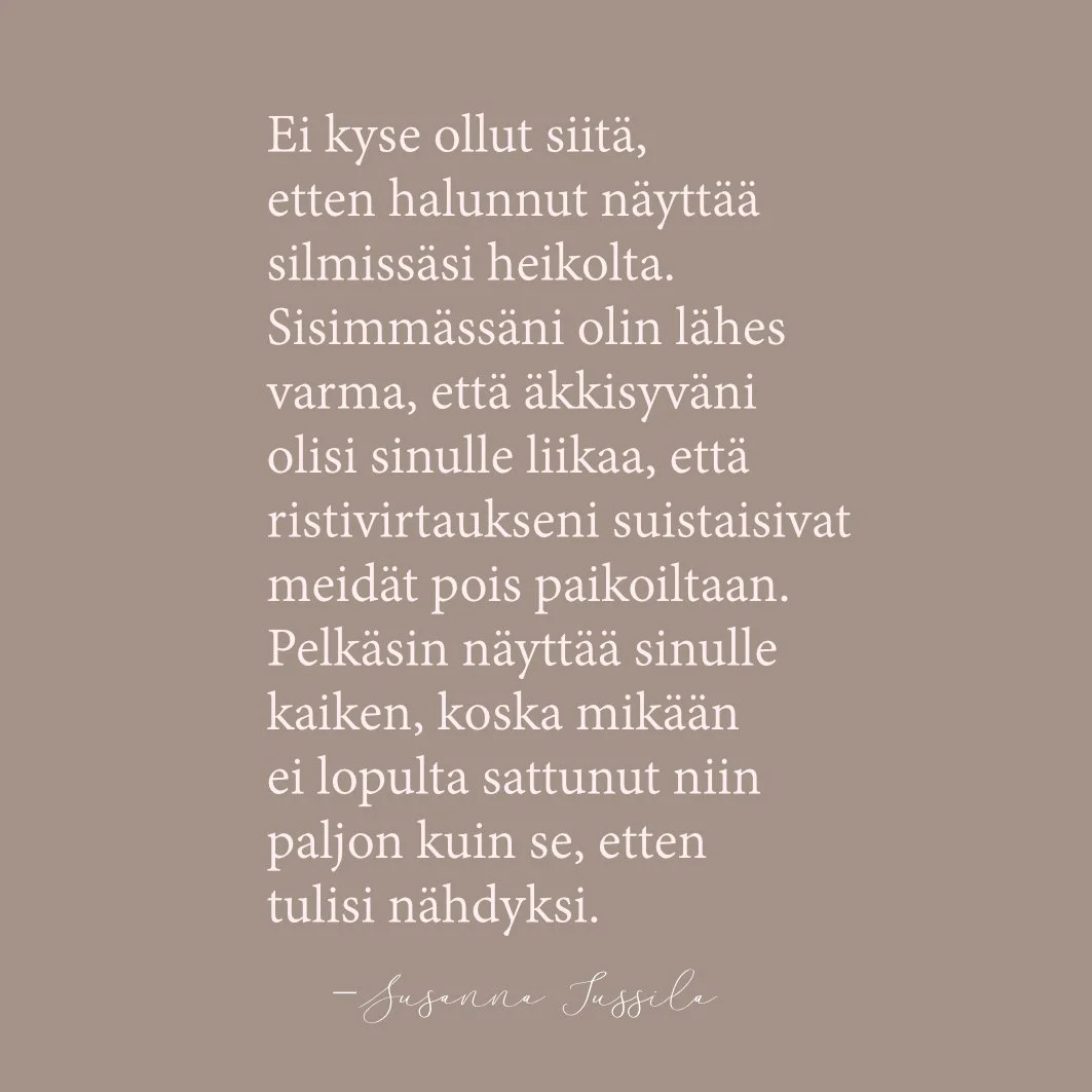 Se mikä pelottaa eniten