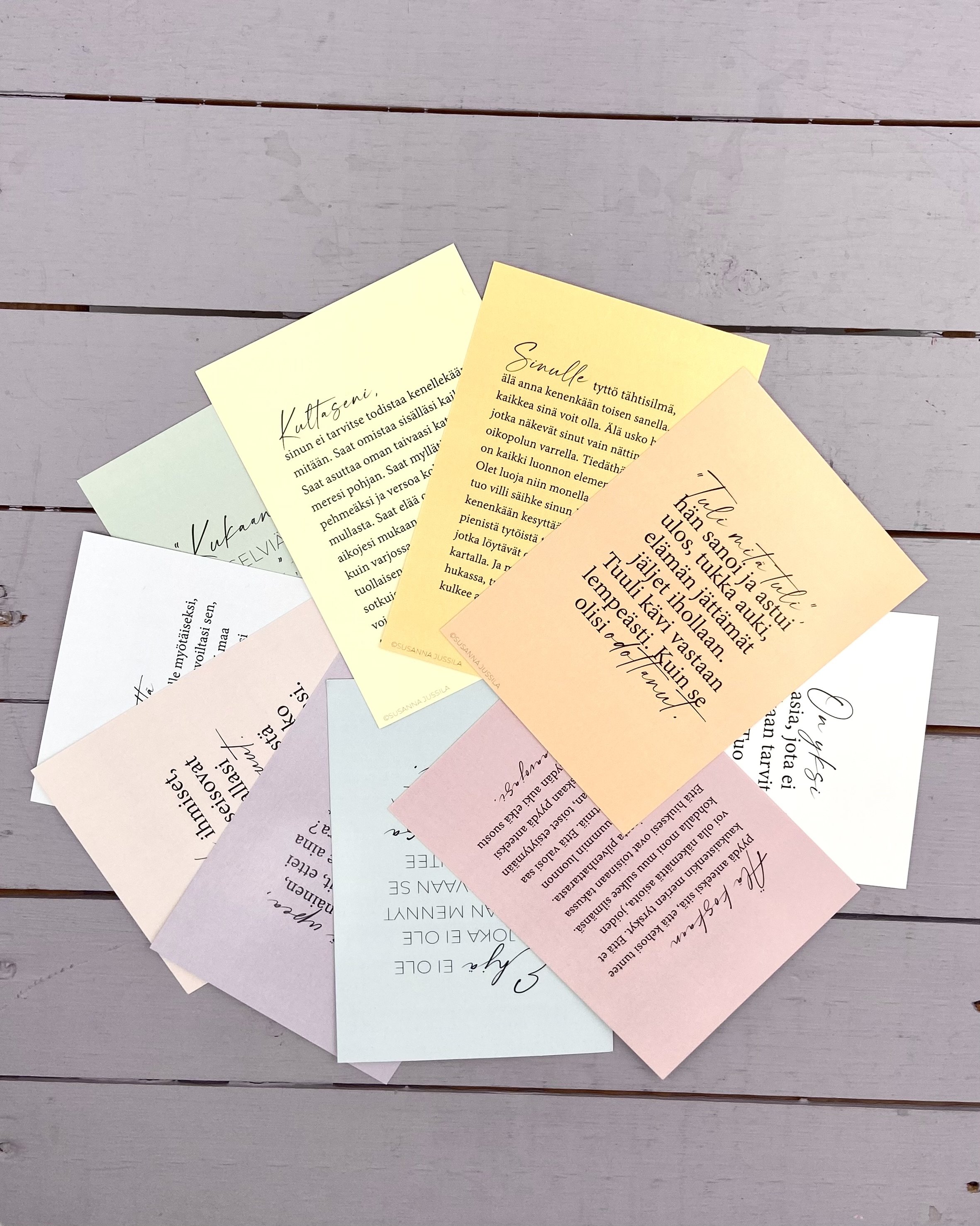 Sielun sopukoita  -postikorttisetti 10kpl