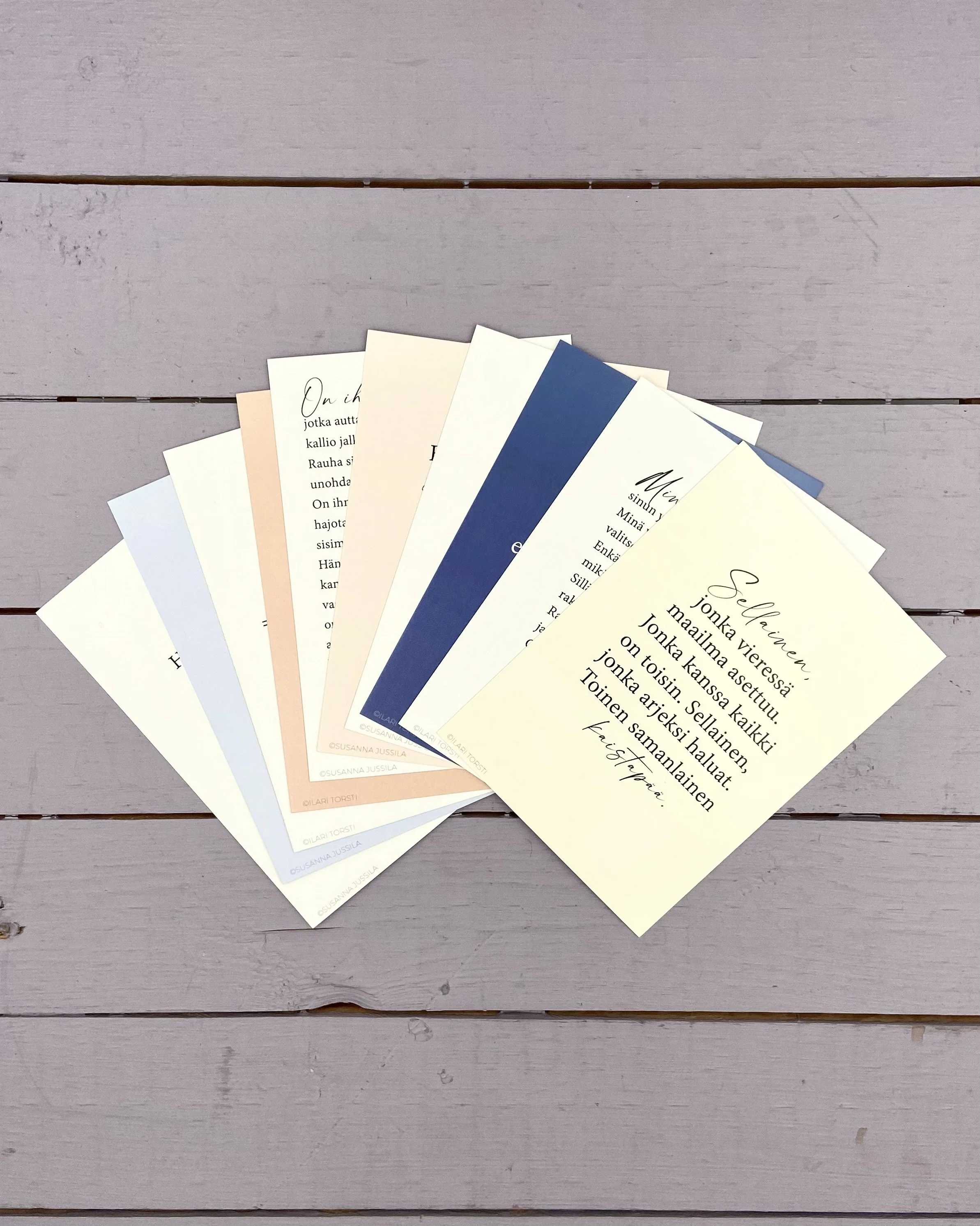 Kiitos, että rakastat -postikorttisetti 10kpl