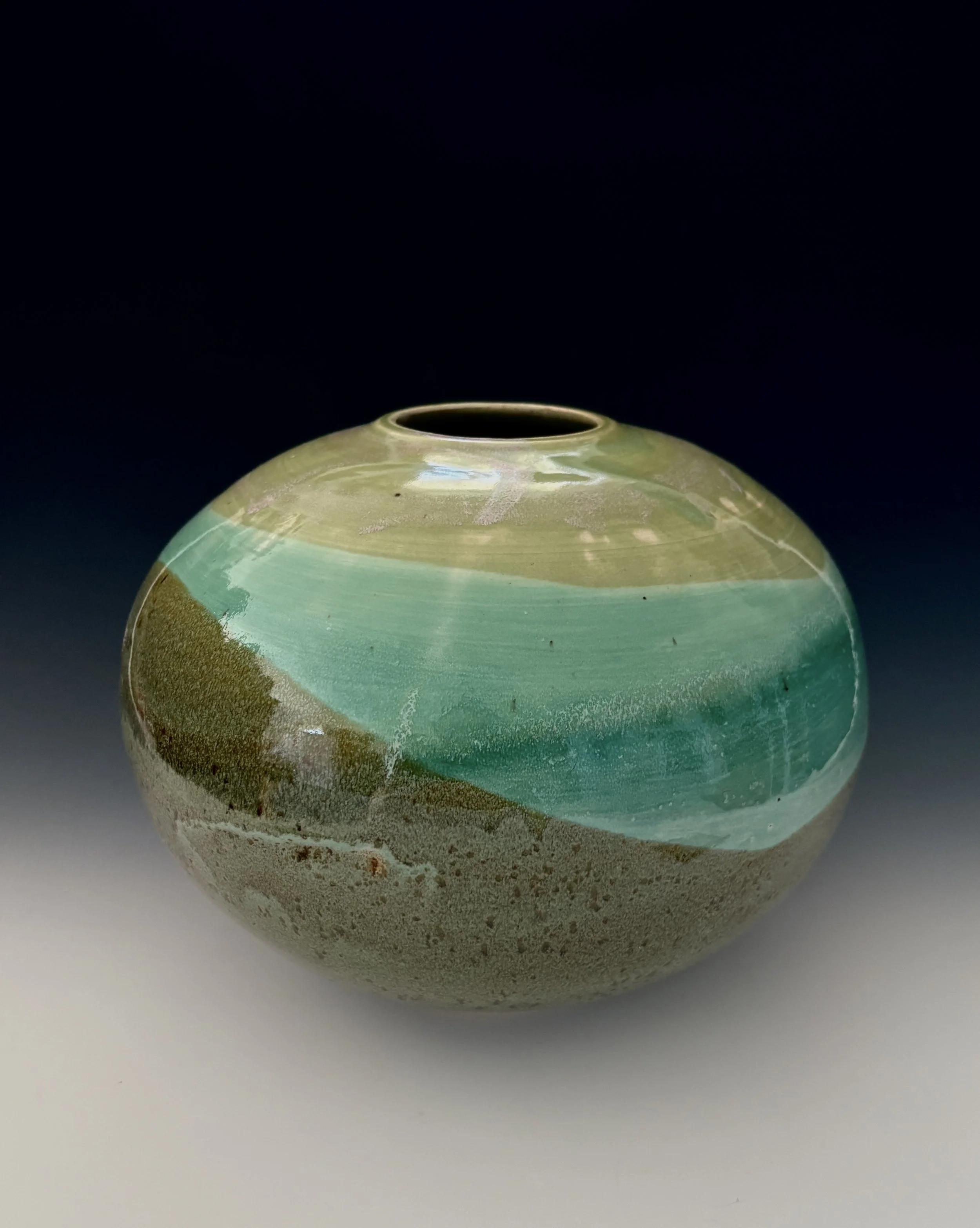 Large Landscape Vessel; 8" tall; $375