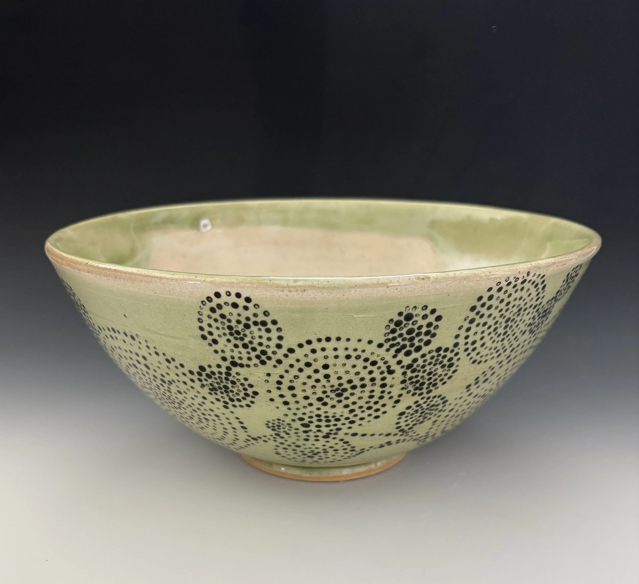 Serving Bowl with dots; 10" diameter; $140