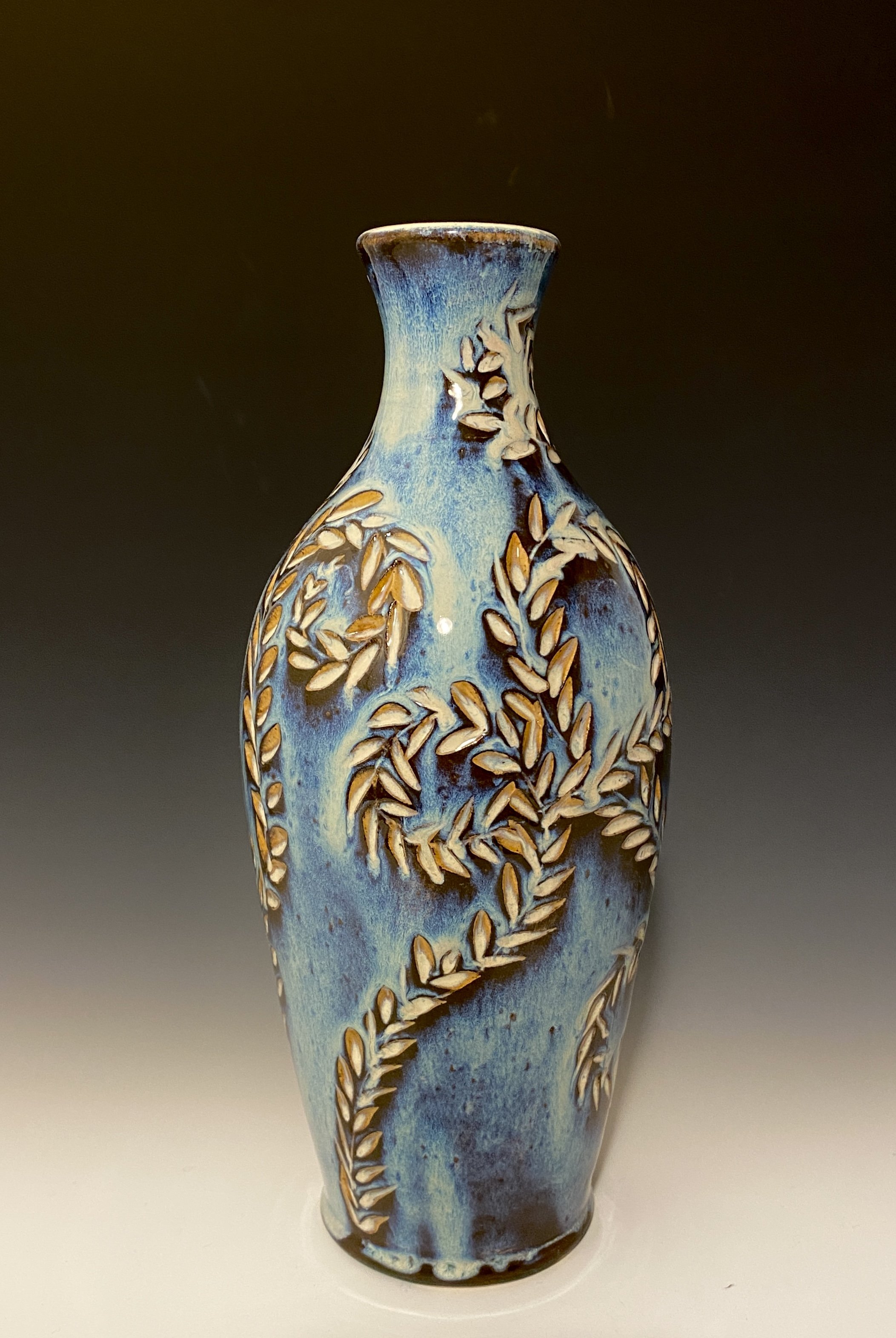 Midnight Vine Bottle: 9" tall: $180