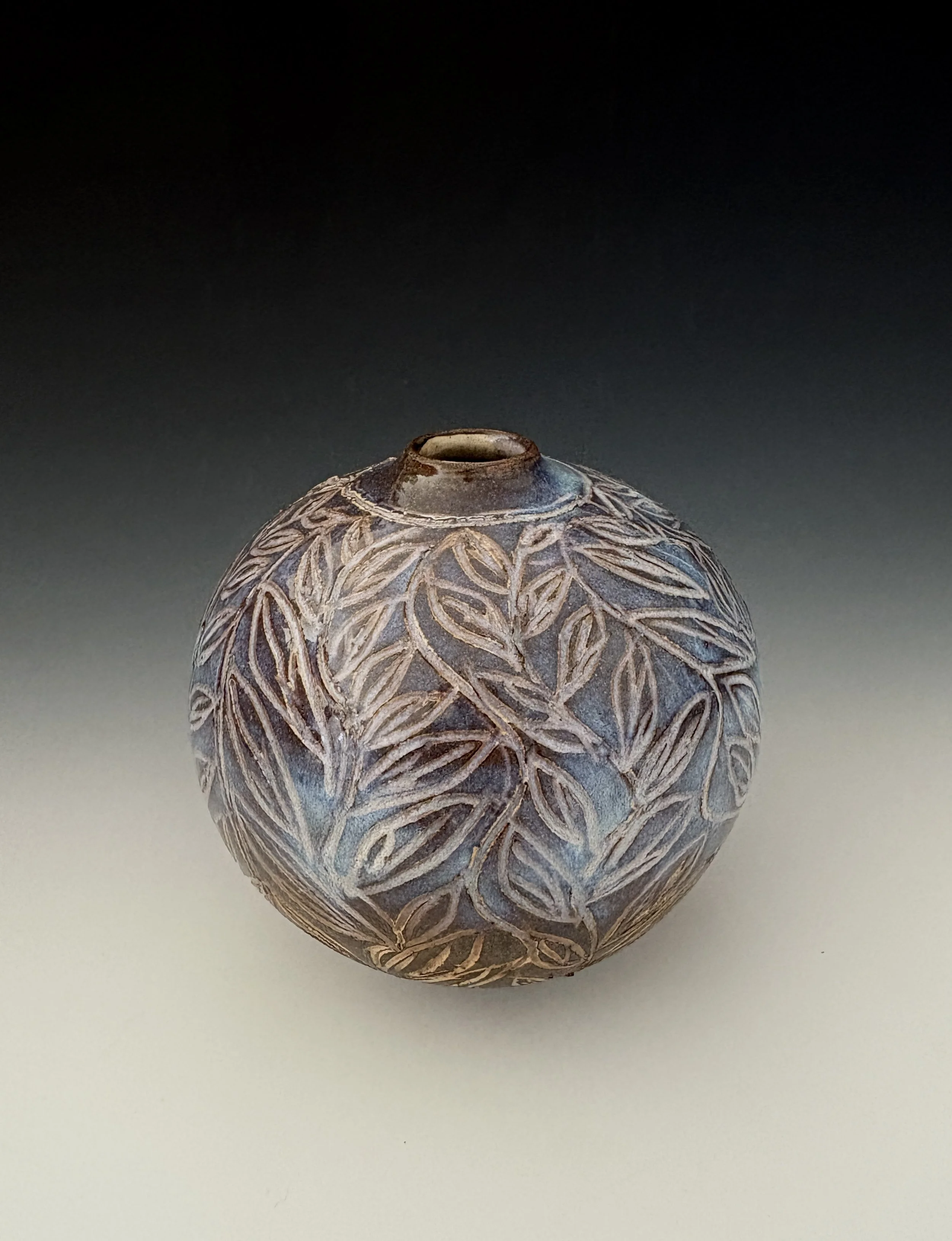 Small carved vessel; 4" tall; $90