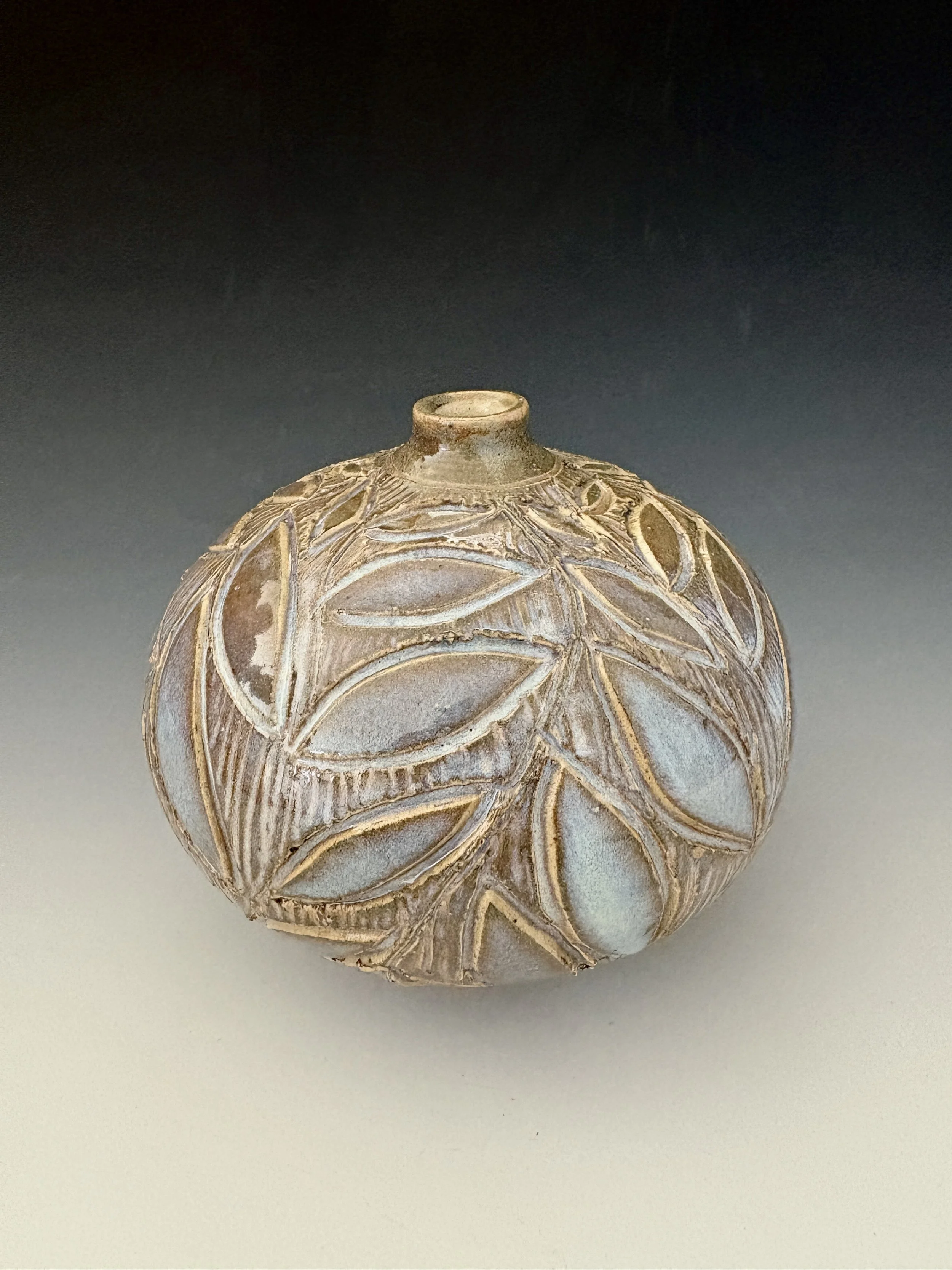 Carved Vessel; 4" tall; $90